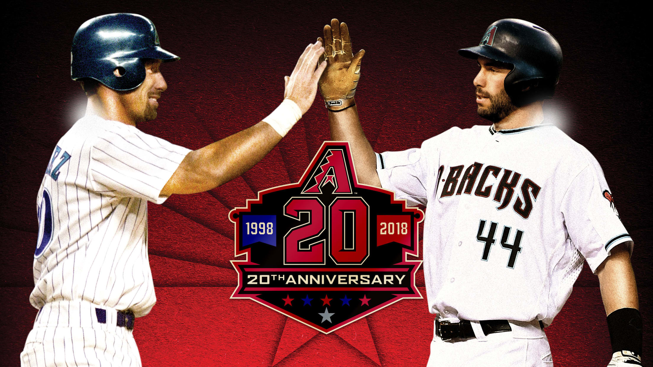 Luis Gonzalez and Paul Goldschmidt 20th Anniversary