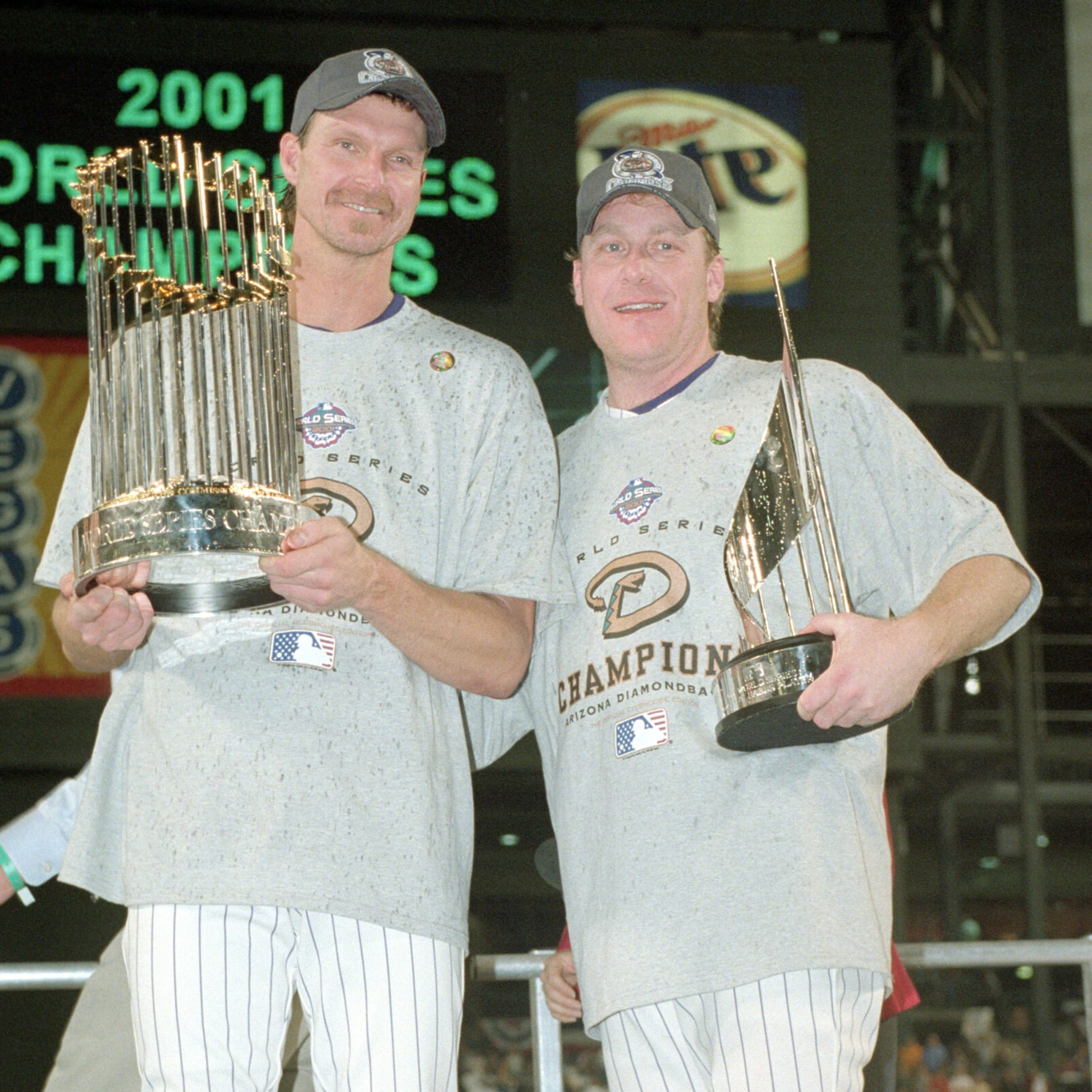 Randy Johnson and Curt Schilling