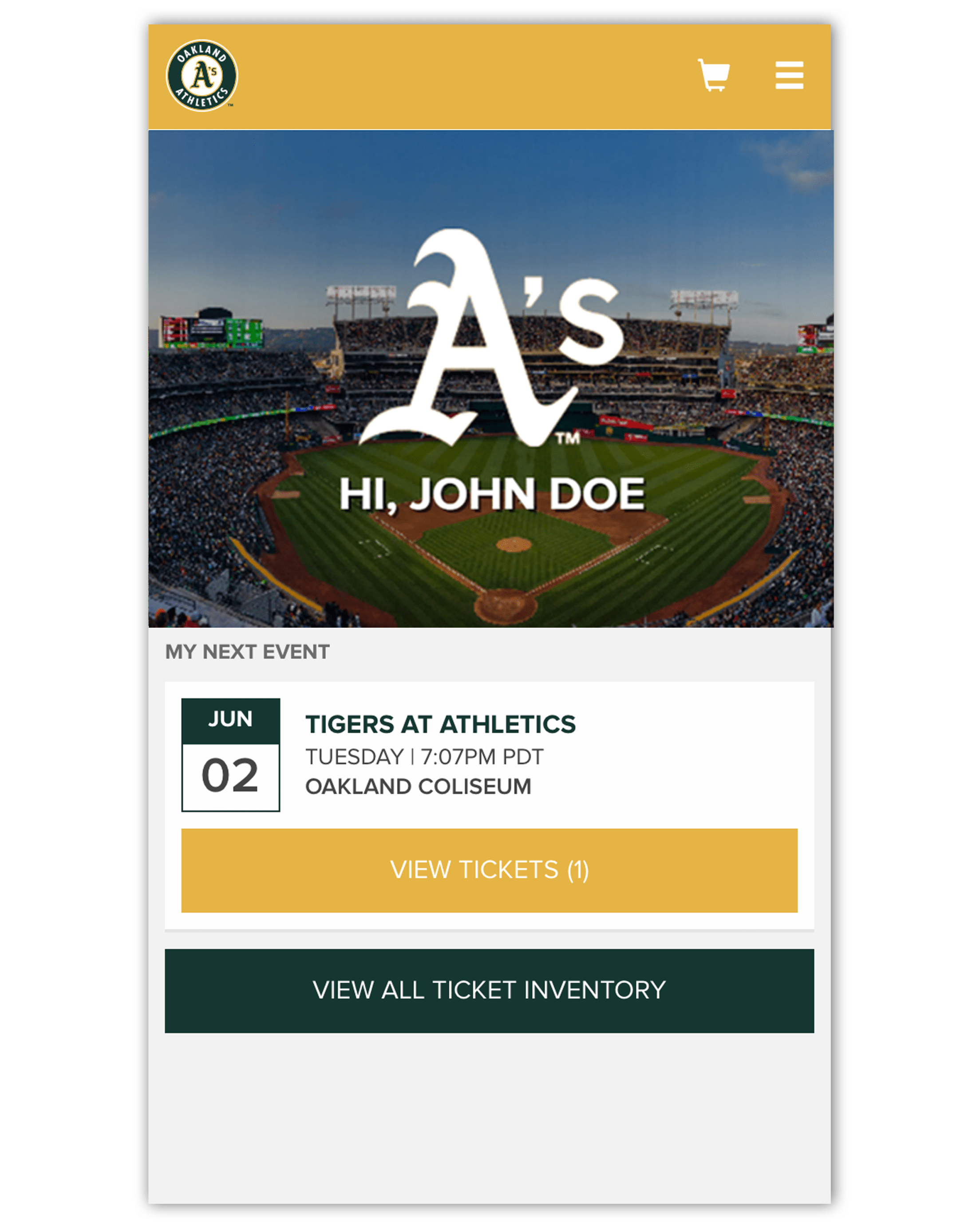 View Ticket Inventory