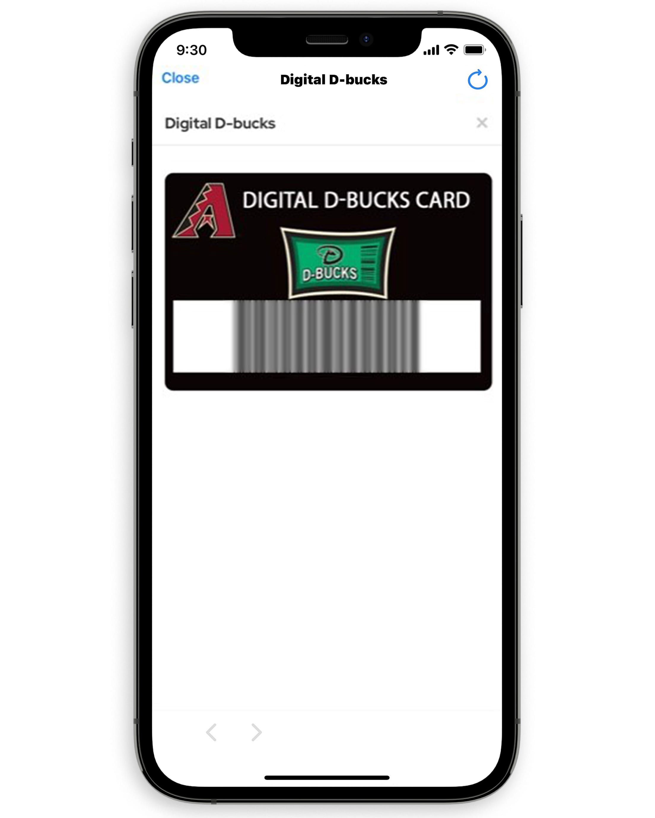 Digital D-bucks Card