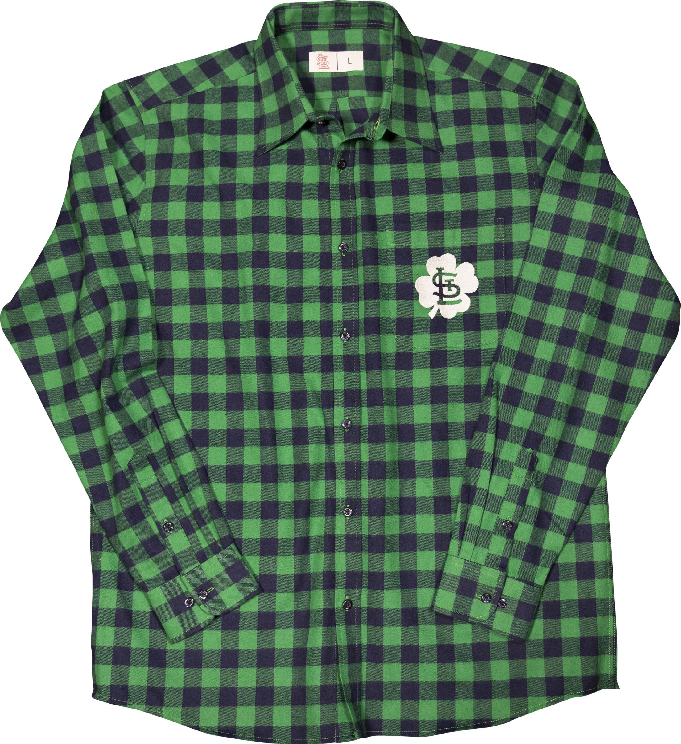 Halfway to St. Patrick's Day one-of-a-kind flannel shirt