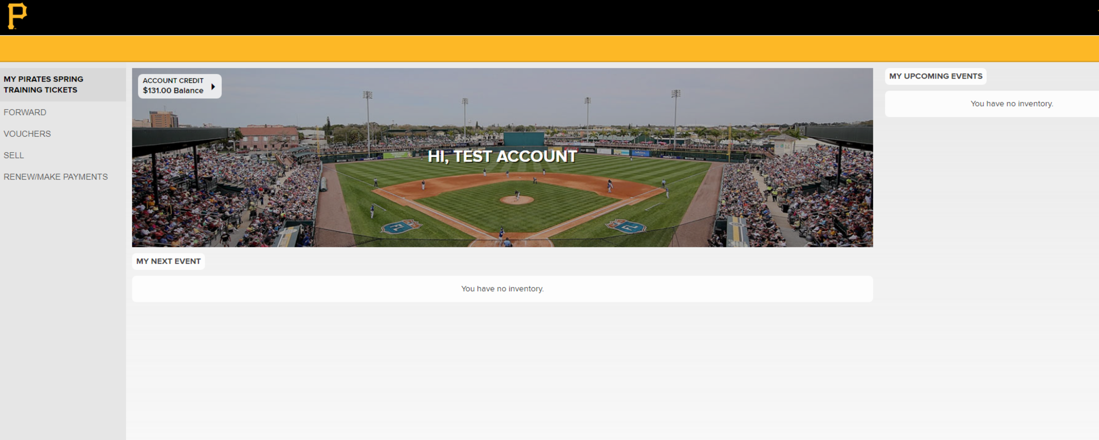 Step 2 - Select Vouchers on the left side menu.