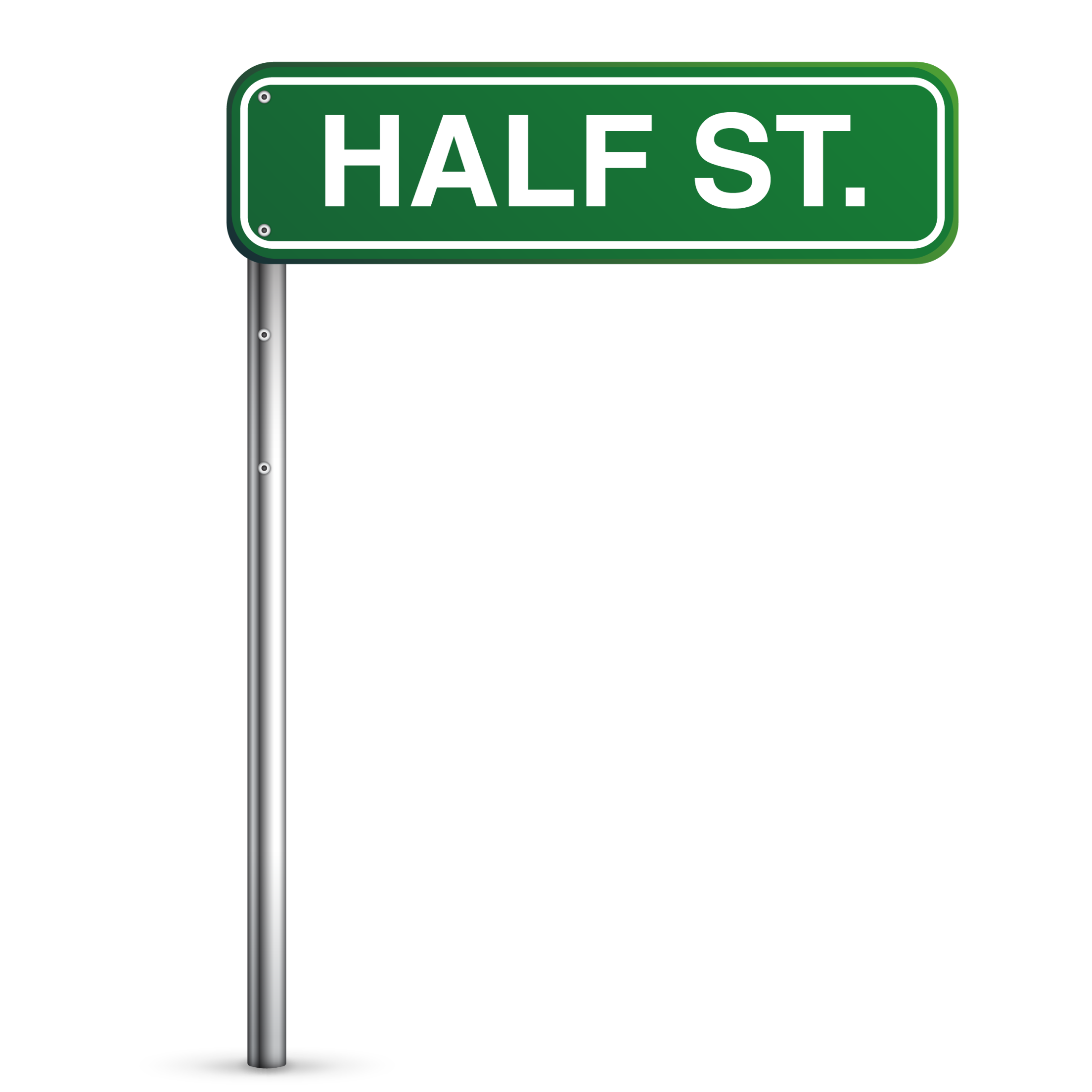 Half Street Sign