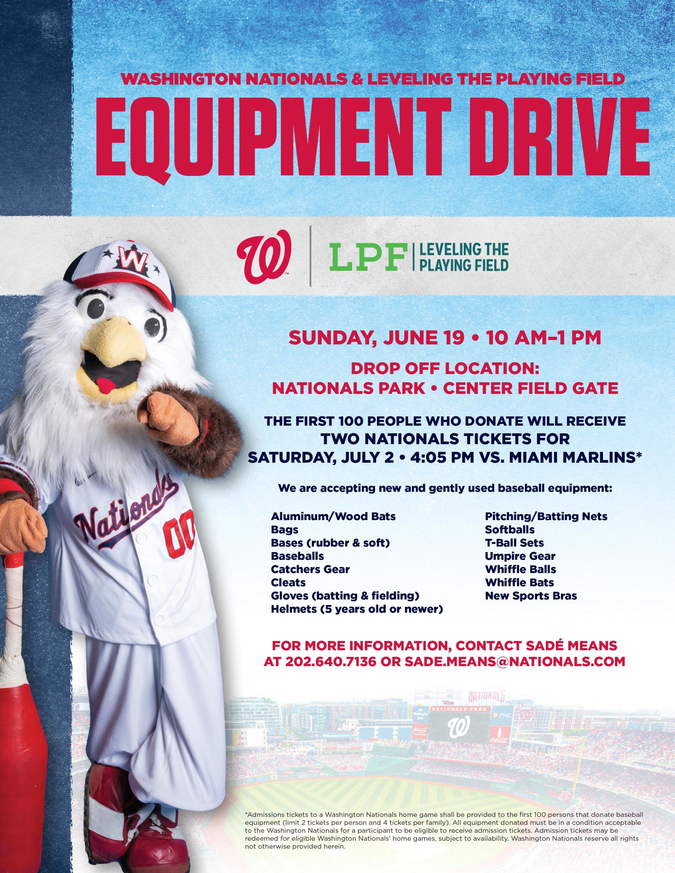 Equipment Drive Flyer