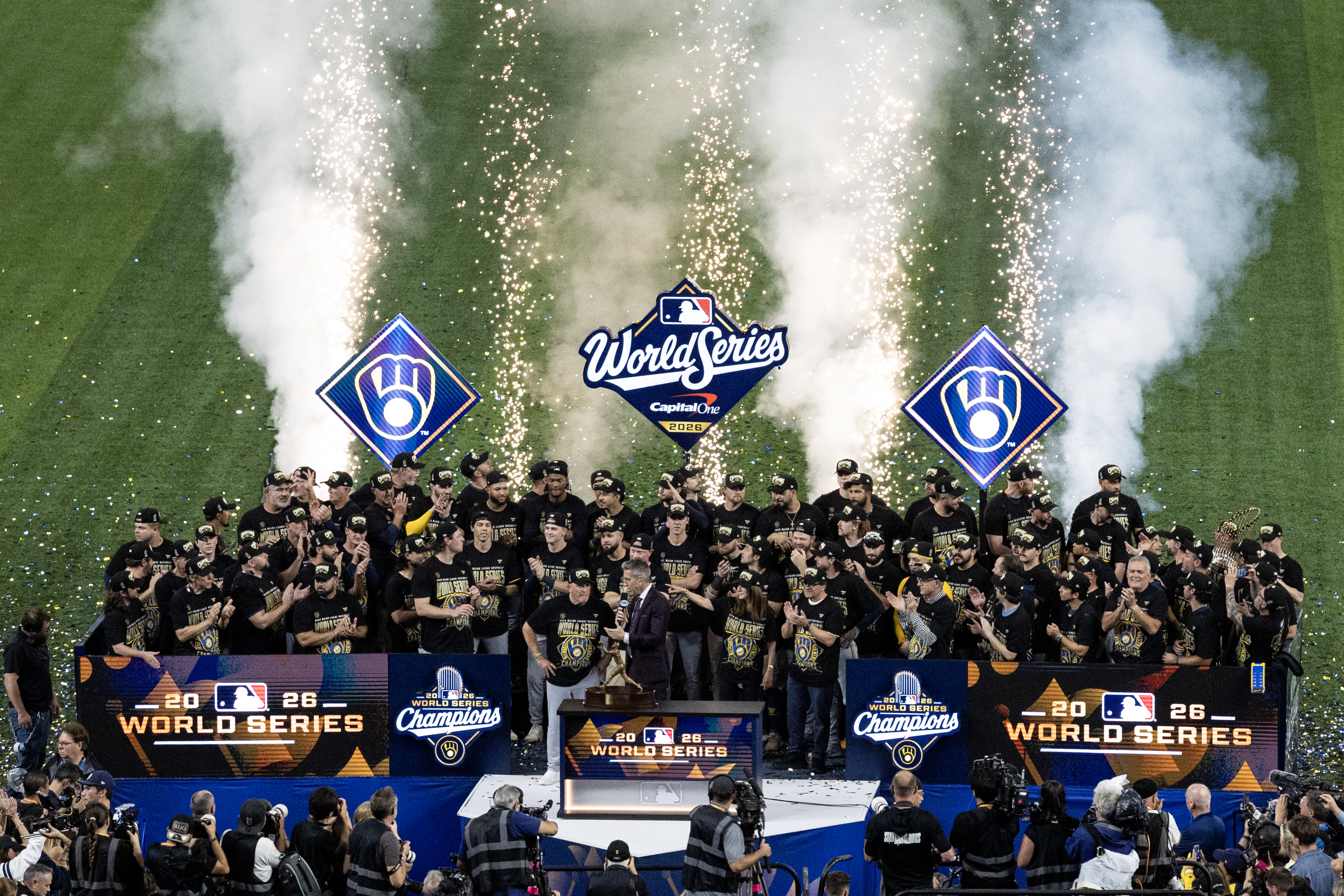 Brewers' championship celebration