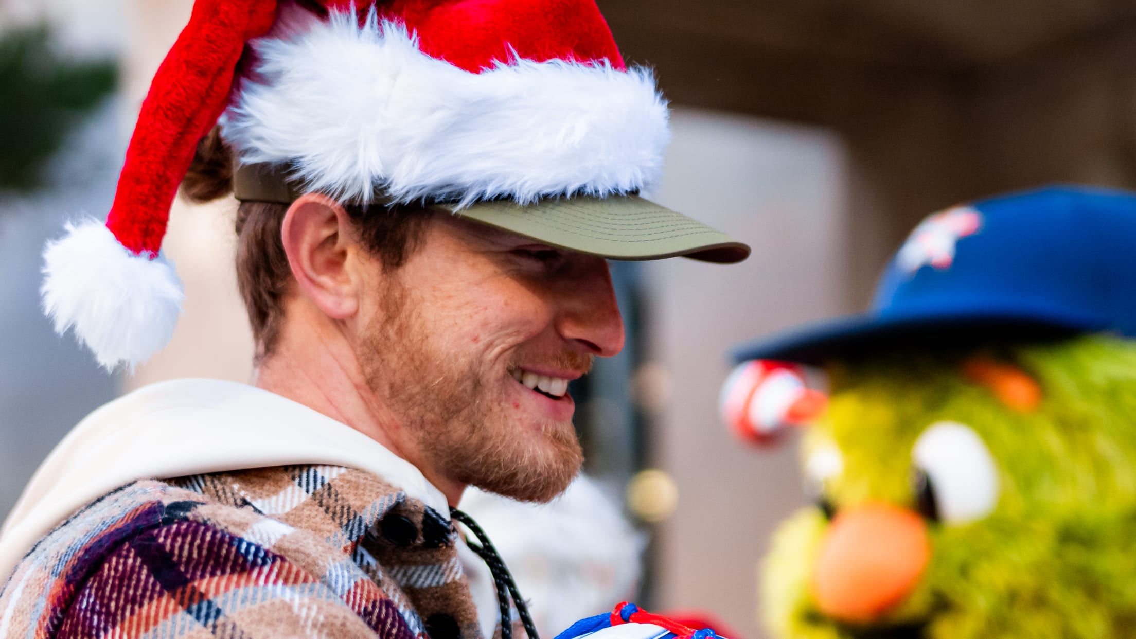 Josh Hader holds a soccer ball he looks to gift at Hader's Heart Toy Drive.