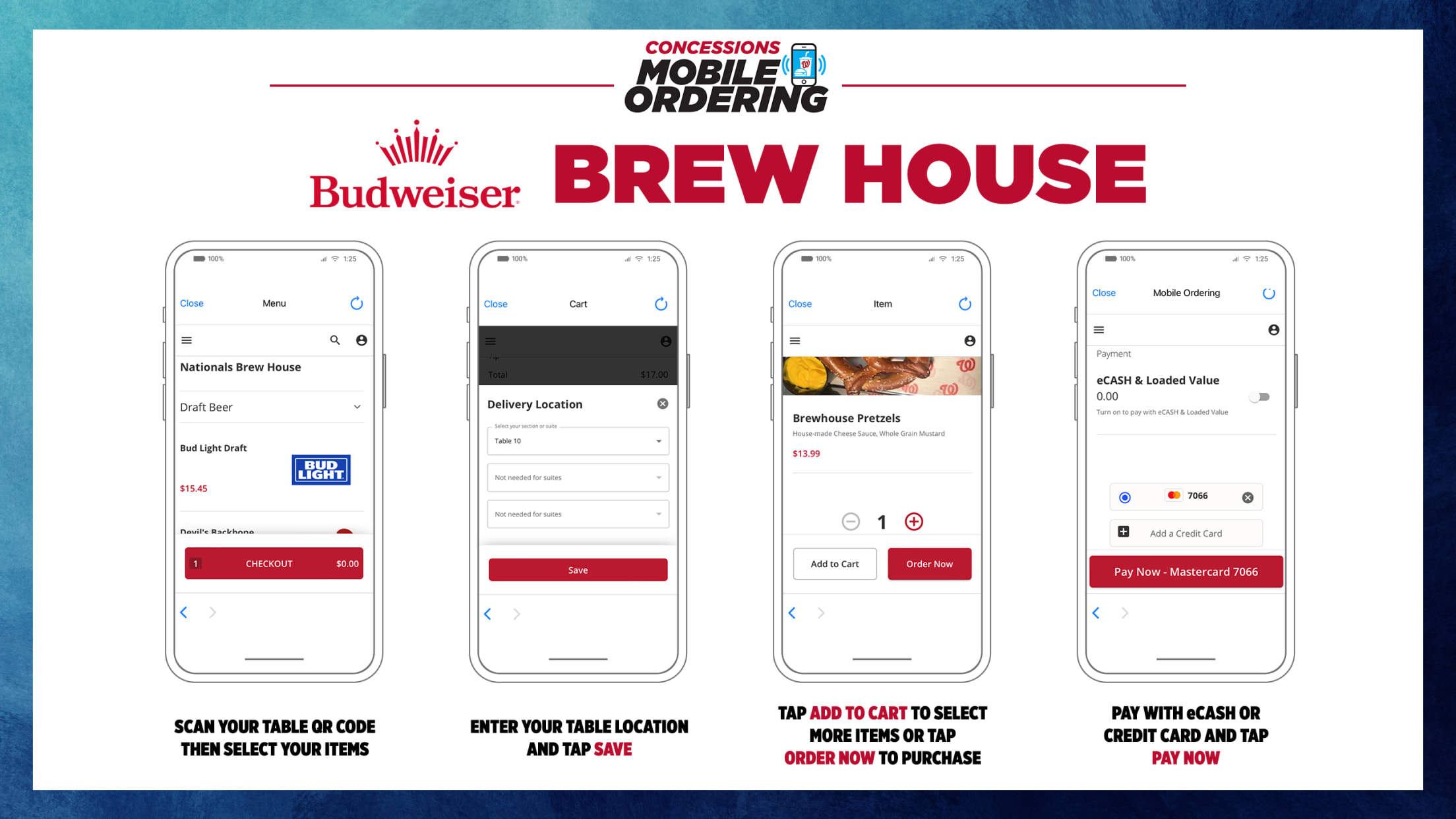 Mobile Ordering - Budweiser Brew House