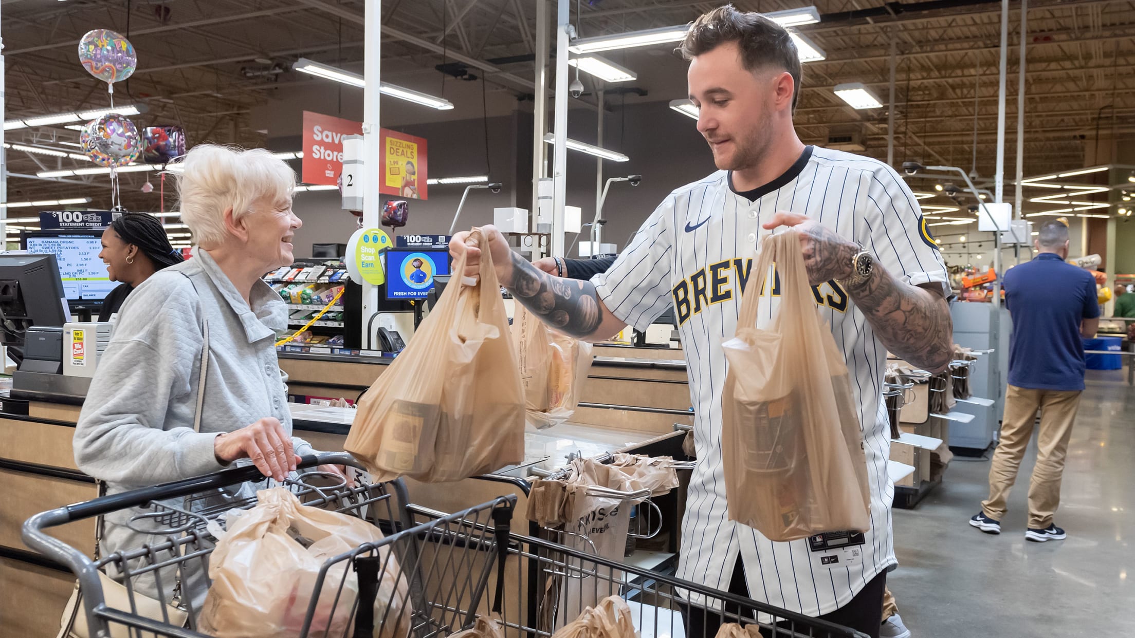 Brewers Kindness in MKE - Brice Turang