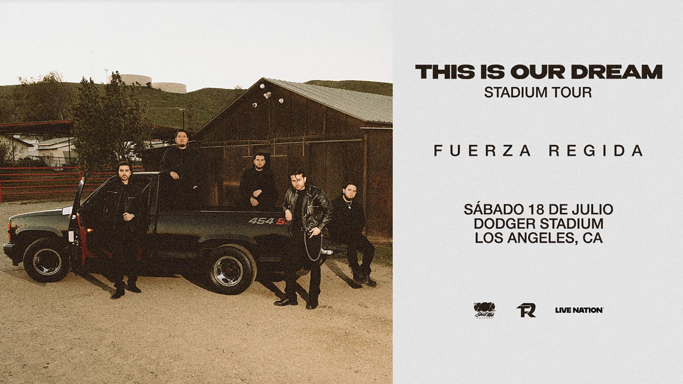 Fuerza Regida is coming to Dodger Stadium on Saturday, July 18