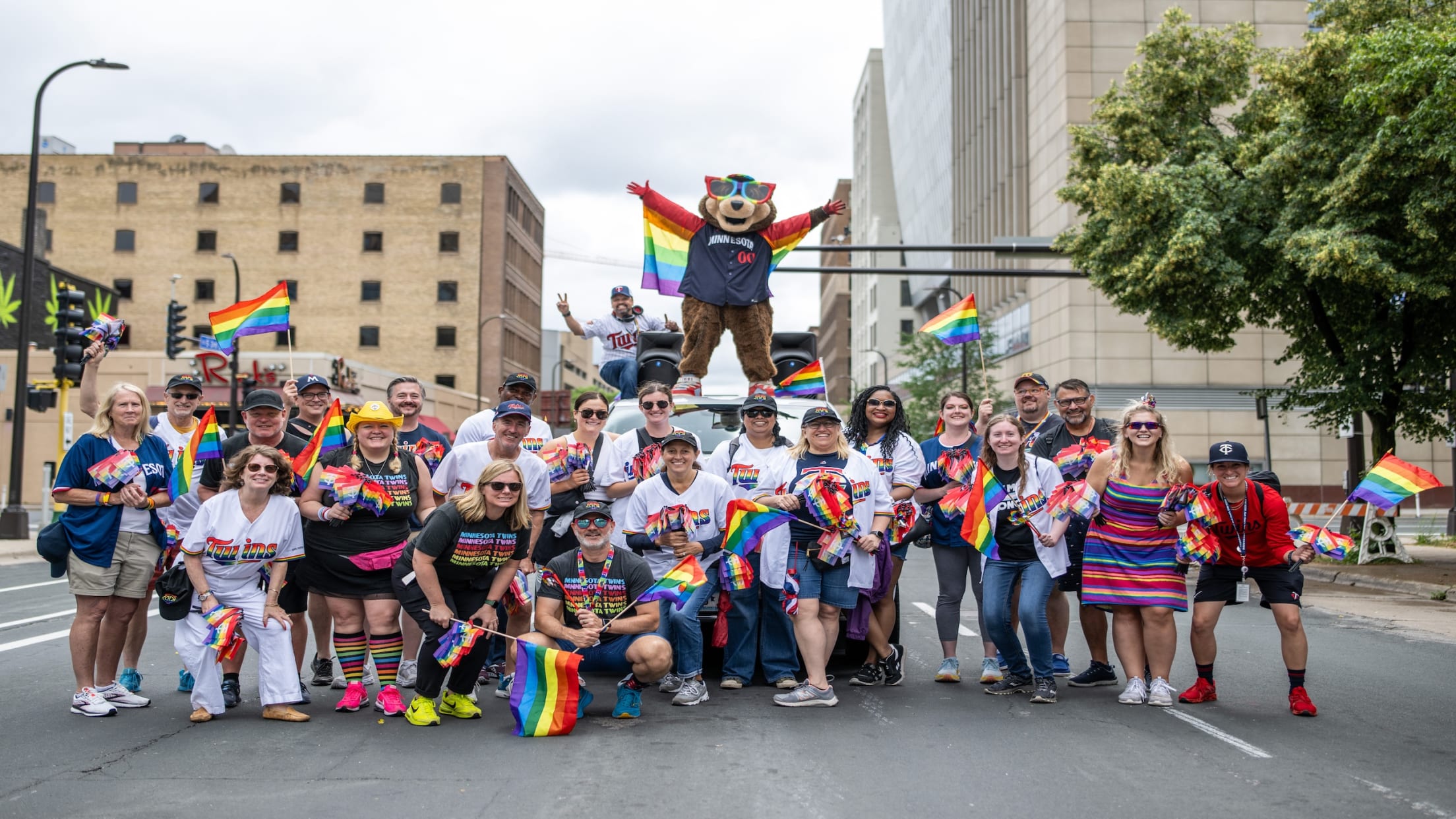 Twins employees attending Pride festivities