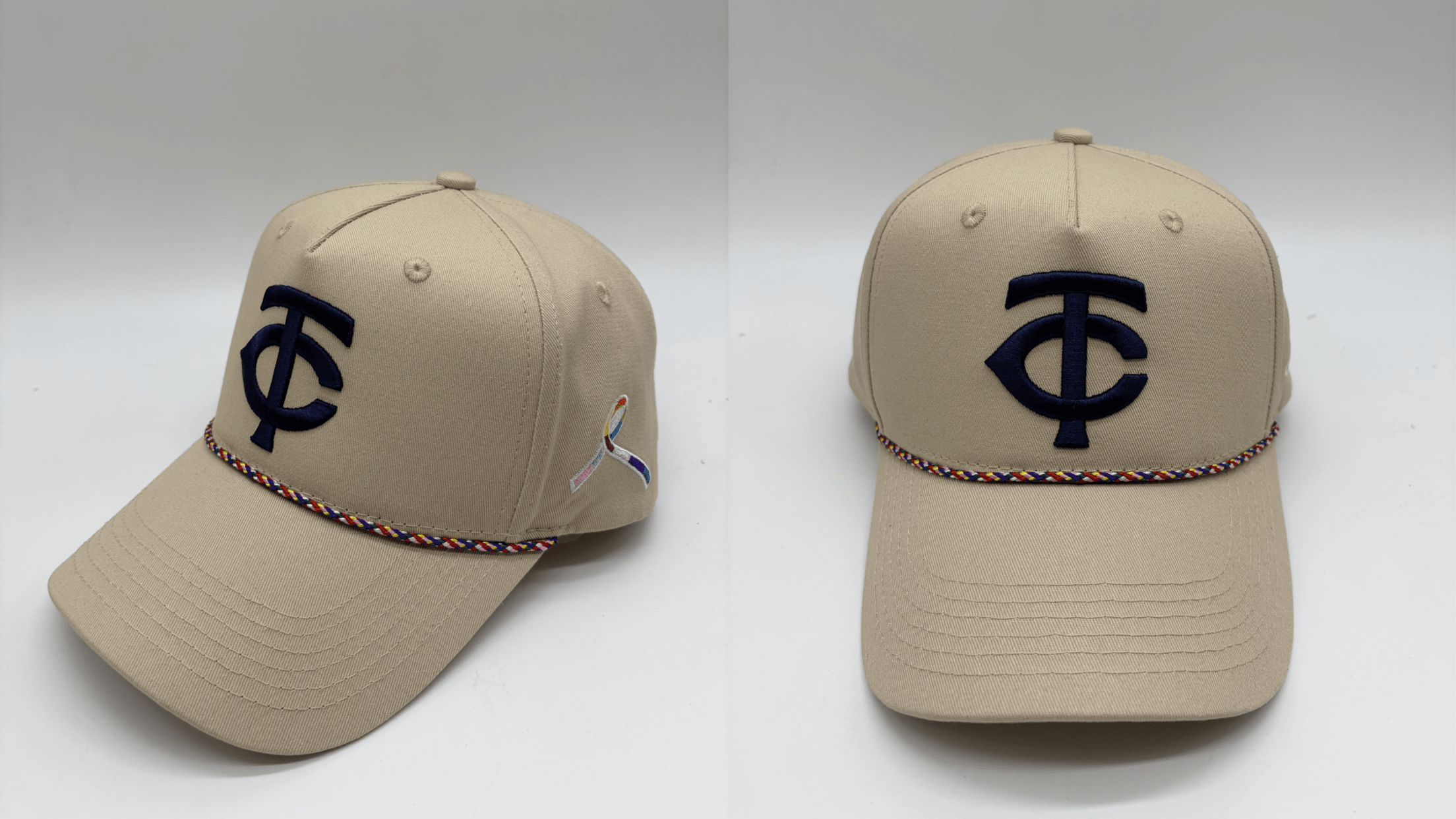 Minnesota Twins Cancer Awareness rope hat