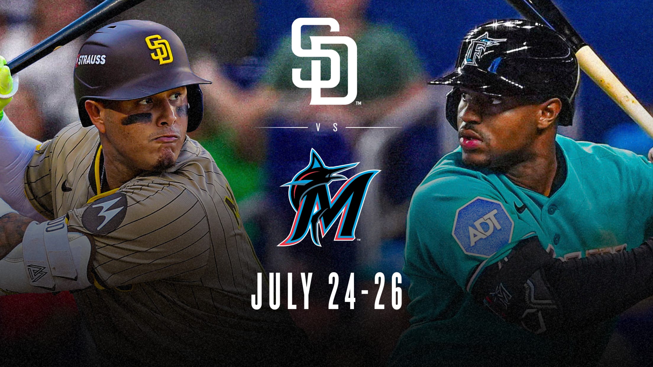 Padres vs. Marlins - July 24-26