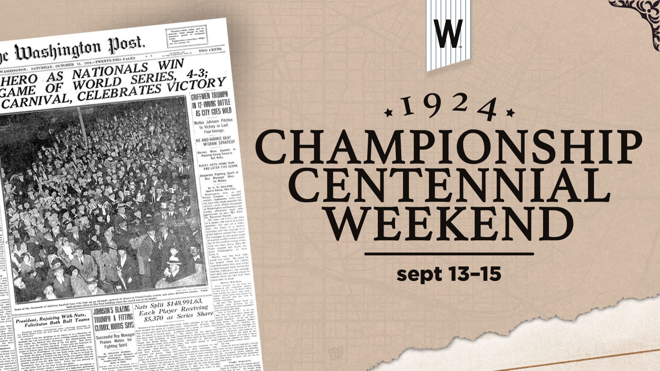1924 Championship Centennial Weekend