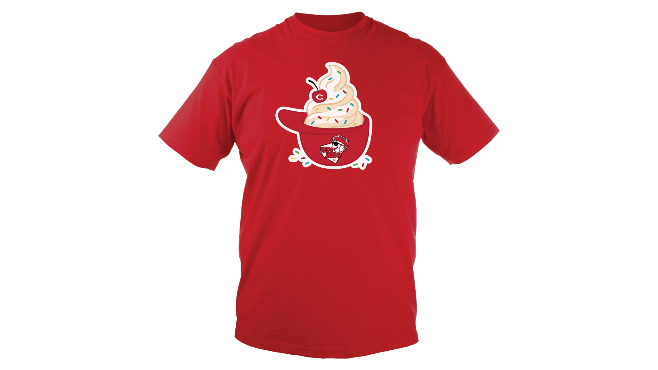 Reds Heads Ice Cream T-shirt included with membership renewal.