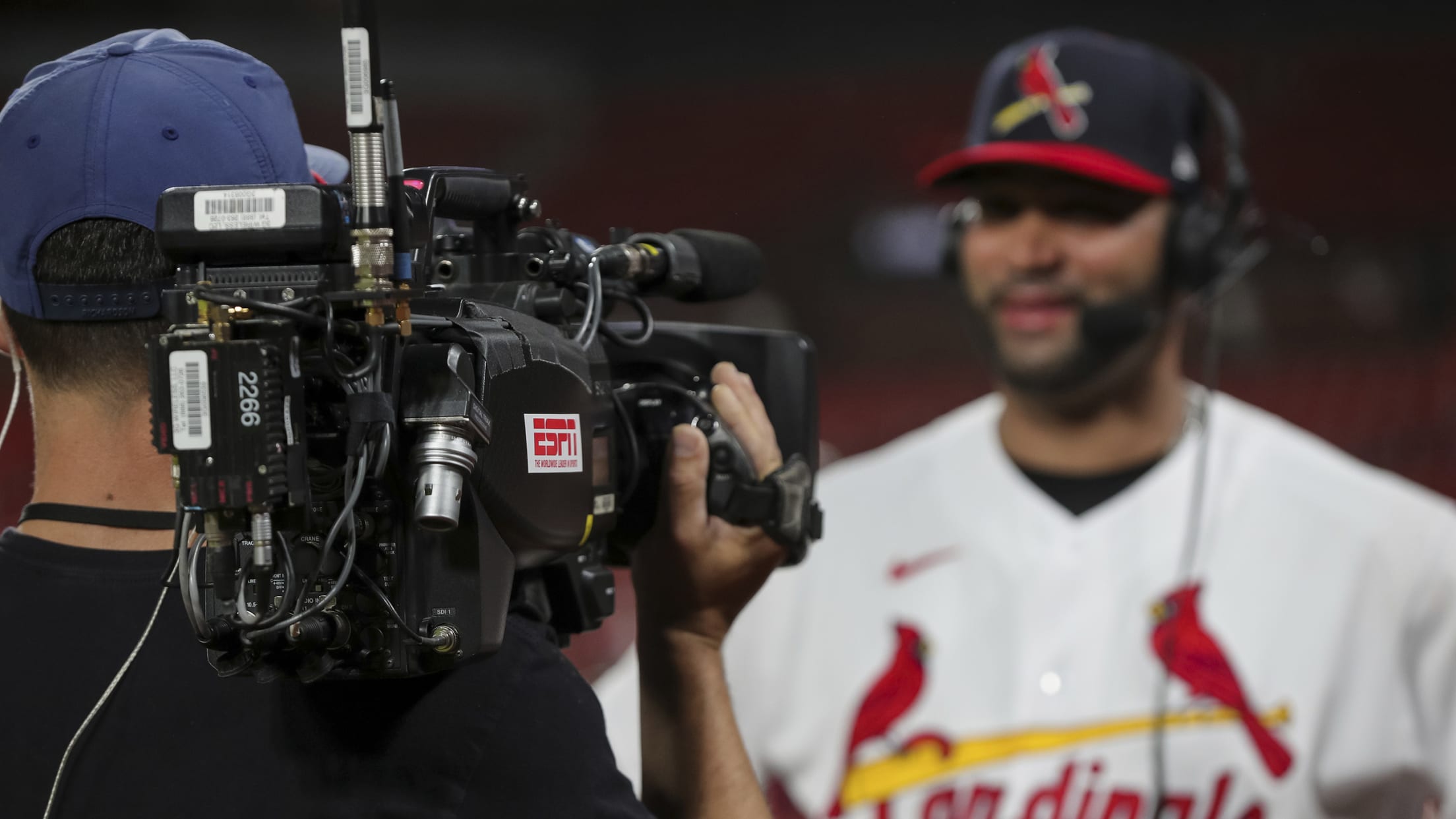 Camera on Albert Pujols
