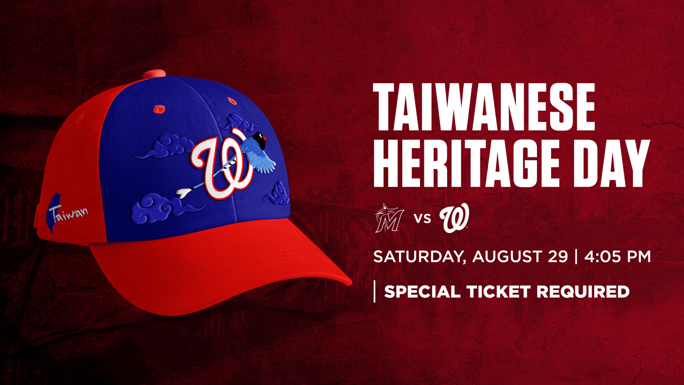 Taiwanese Heritage Day: Saturday, August 29 vs. Miami Marlins