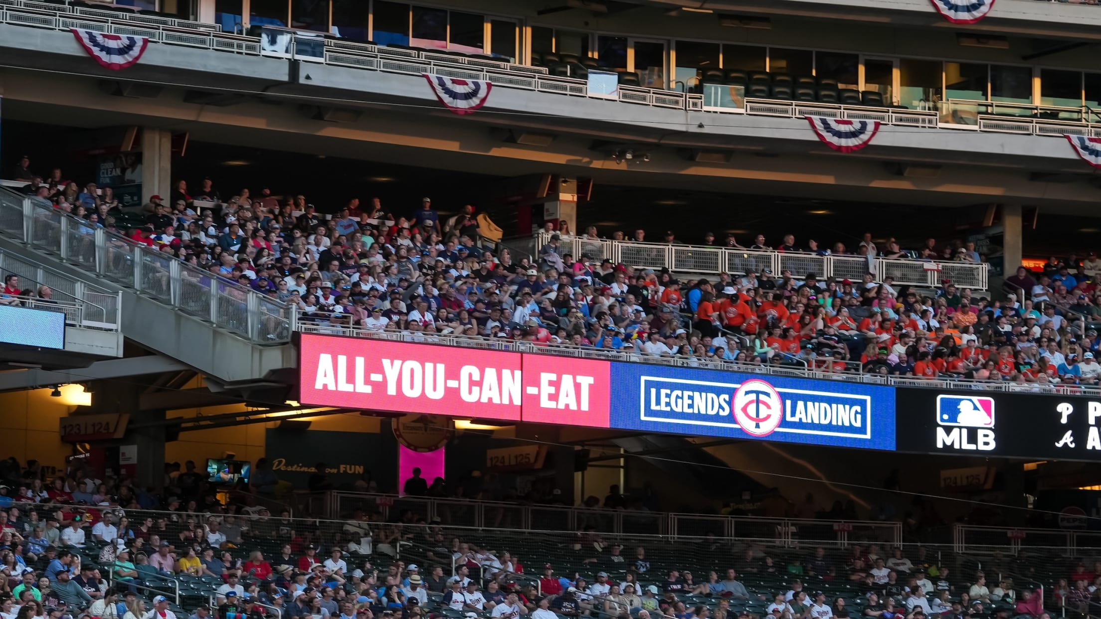 All-you-can eat Legends Landing section at Target Field