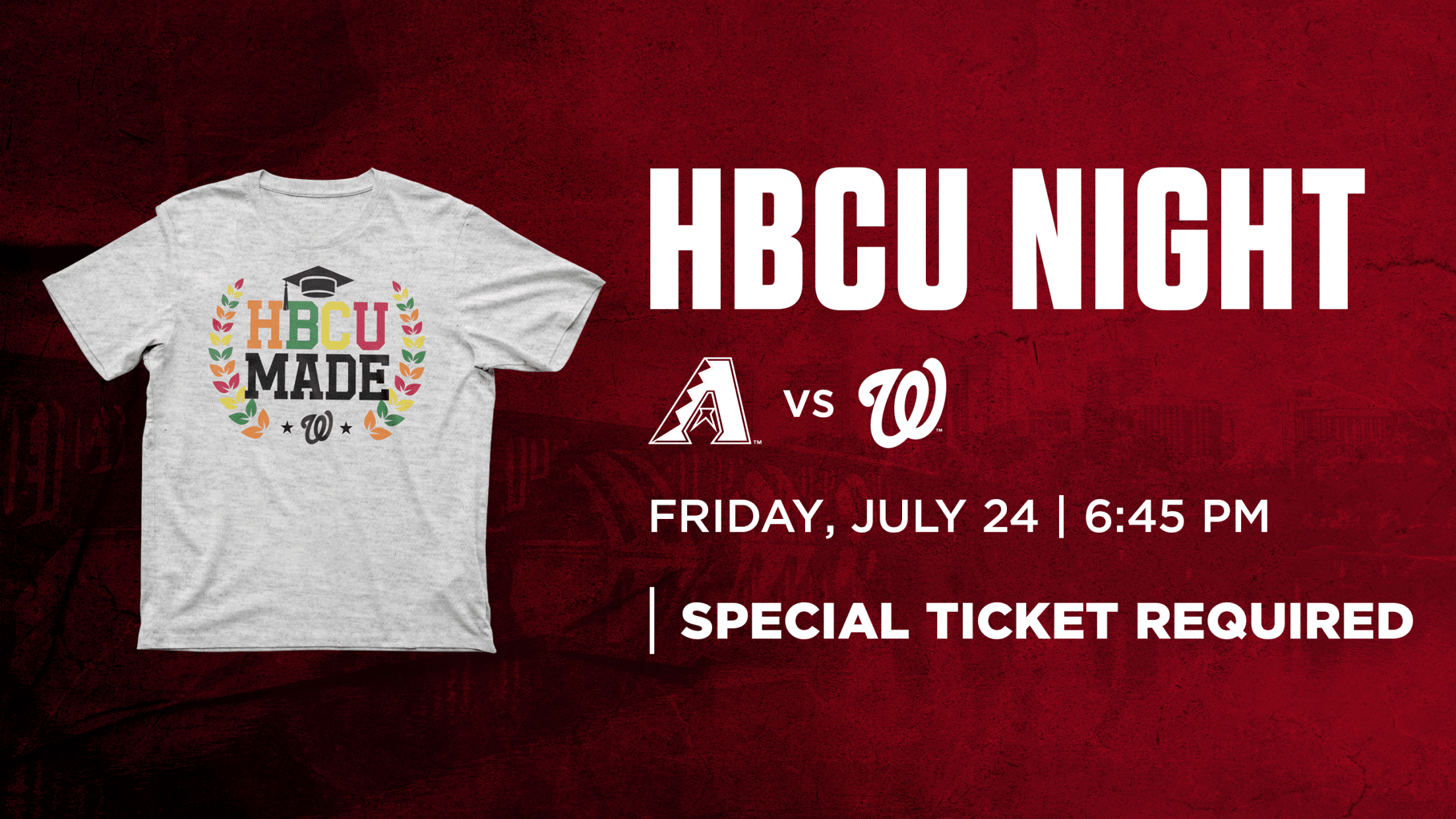 HBCU Day: Friday, July 24 vs. Arizona Diamondbacks