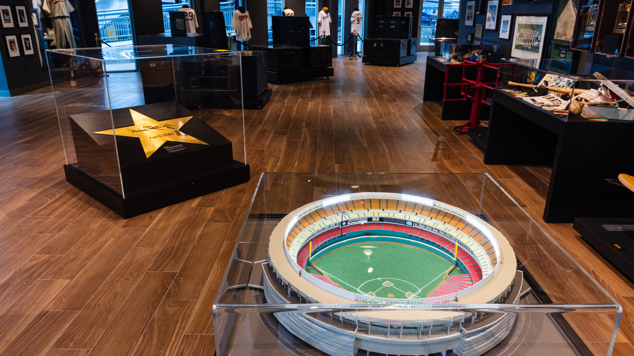 Three Rivers Stadium artifacts at Legacy Hall