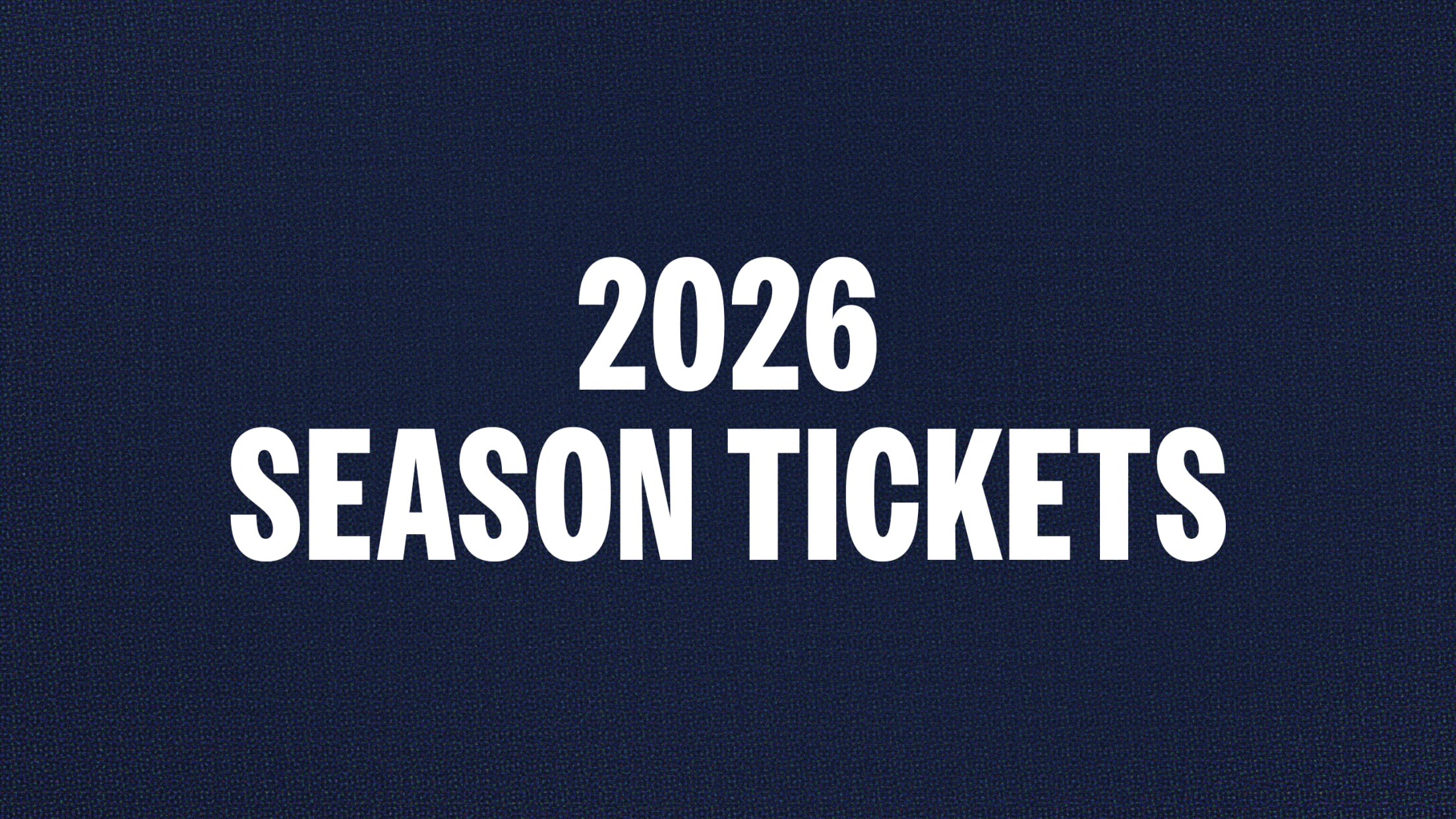 2026 Season Tickets