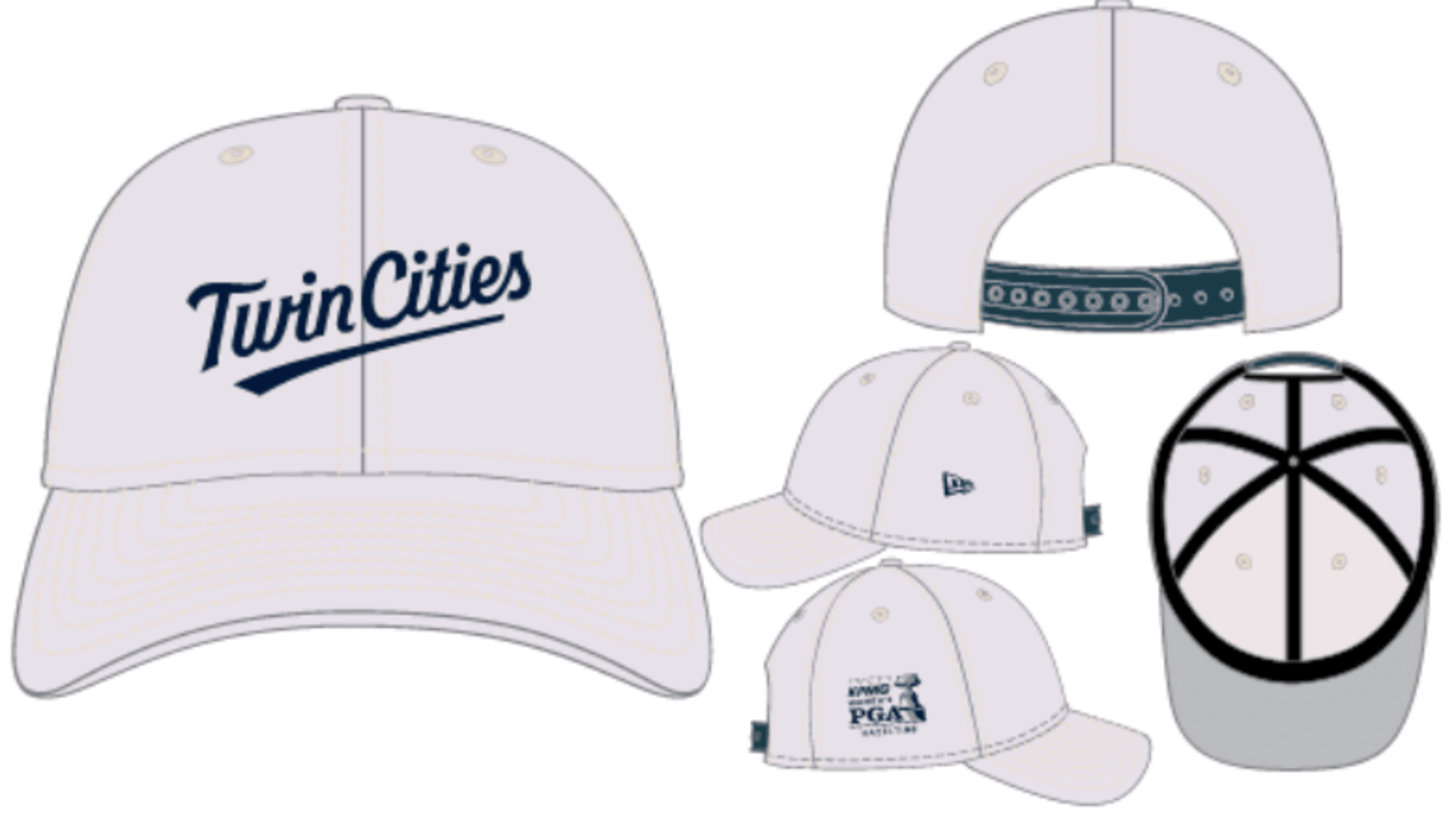 co-branded Twins x KPMG Women's PGA baseball hat