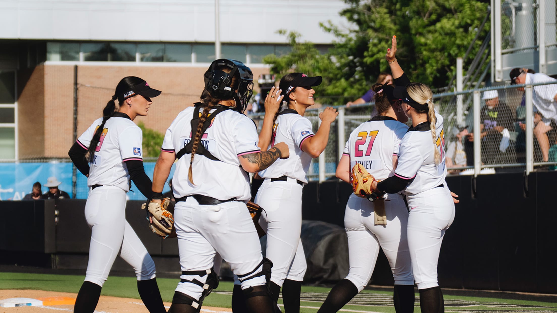 Members of the Carolina Blaze celebrate.