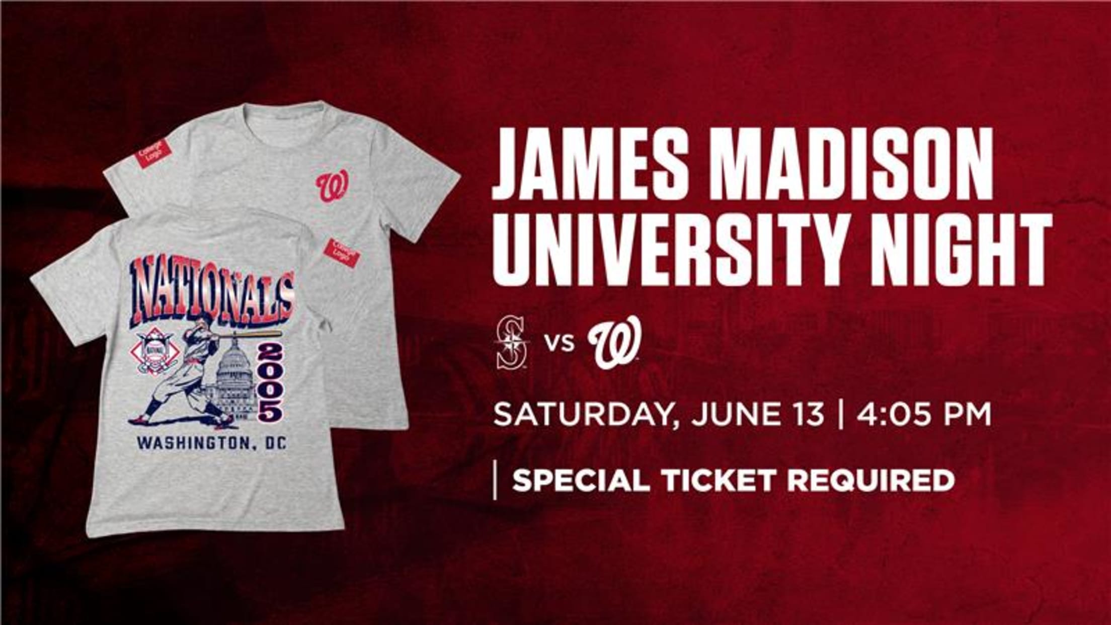 James Madison University Night - Saturday, June 13