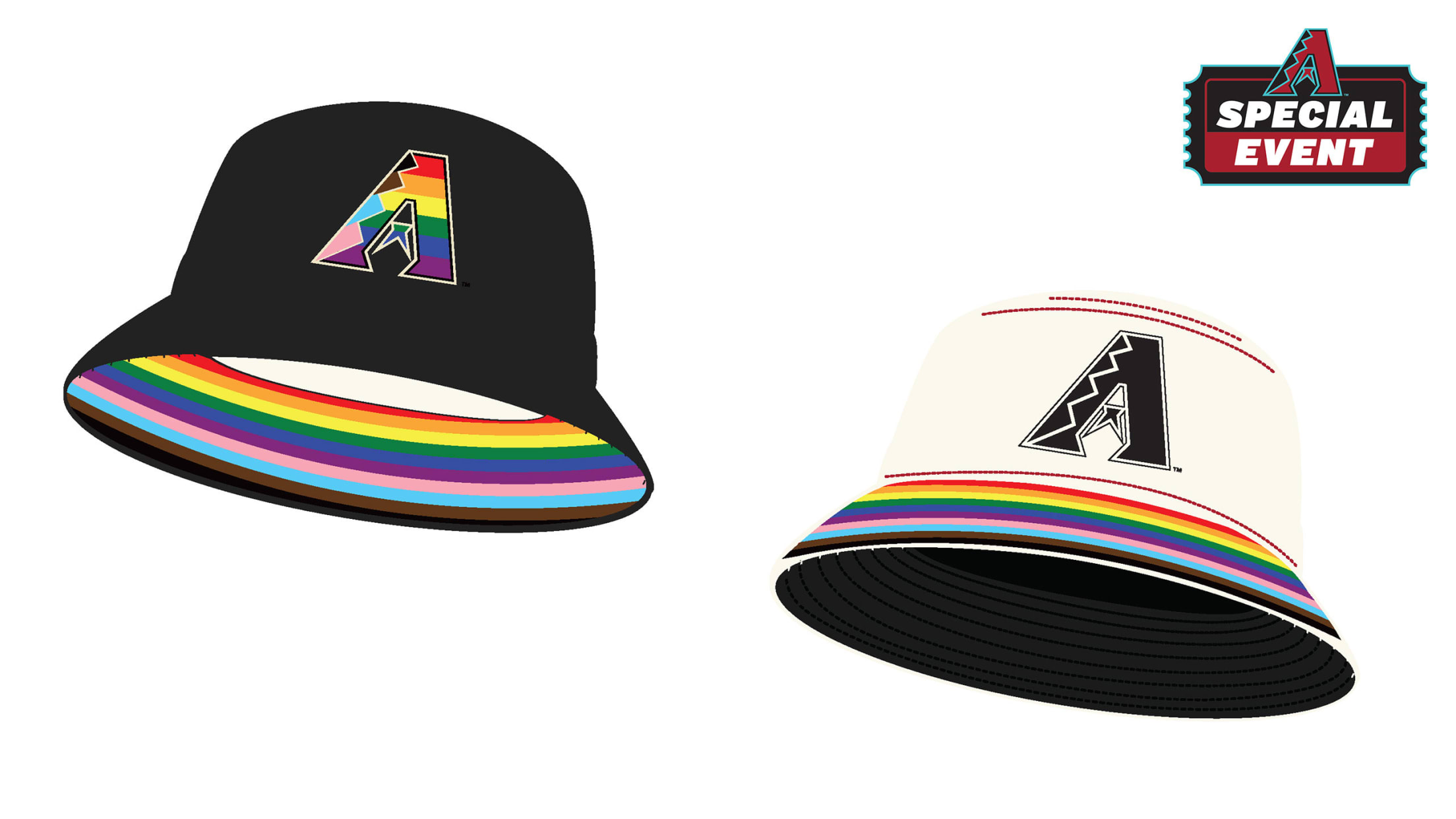 D-backs PRIDE Reversible Bucket Hat