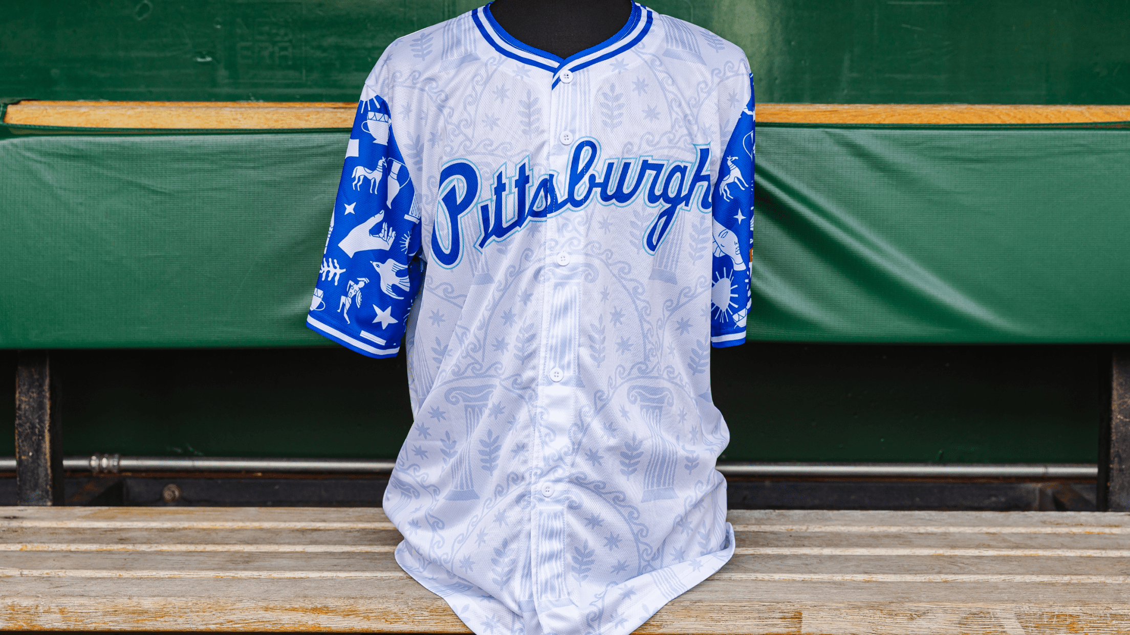 Front of the Pirates Greek Heritage Night jersey