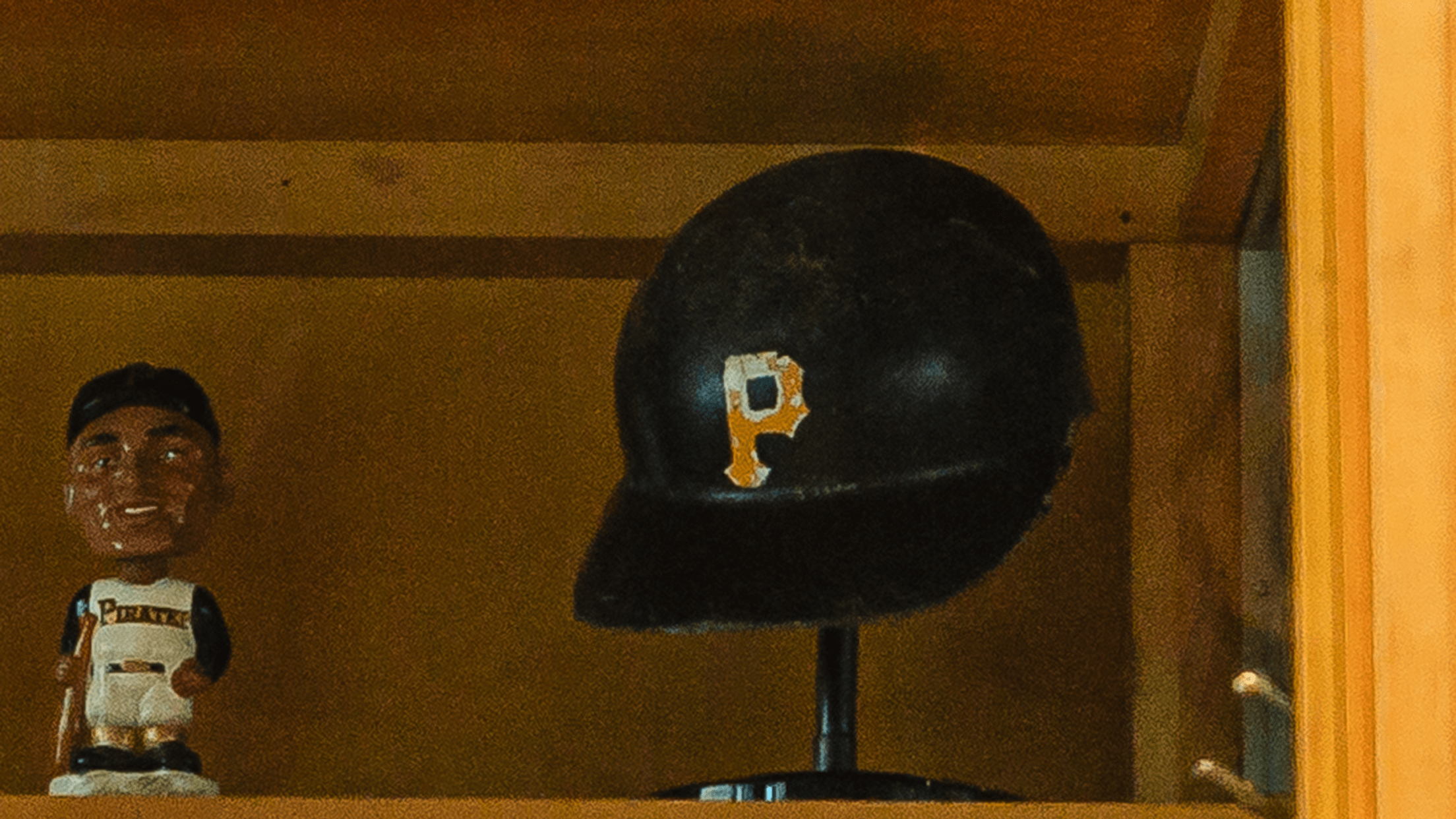 Roberto Clemente batting helmet from the early 1960's