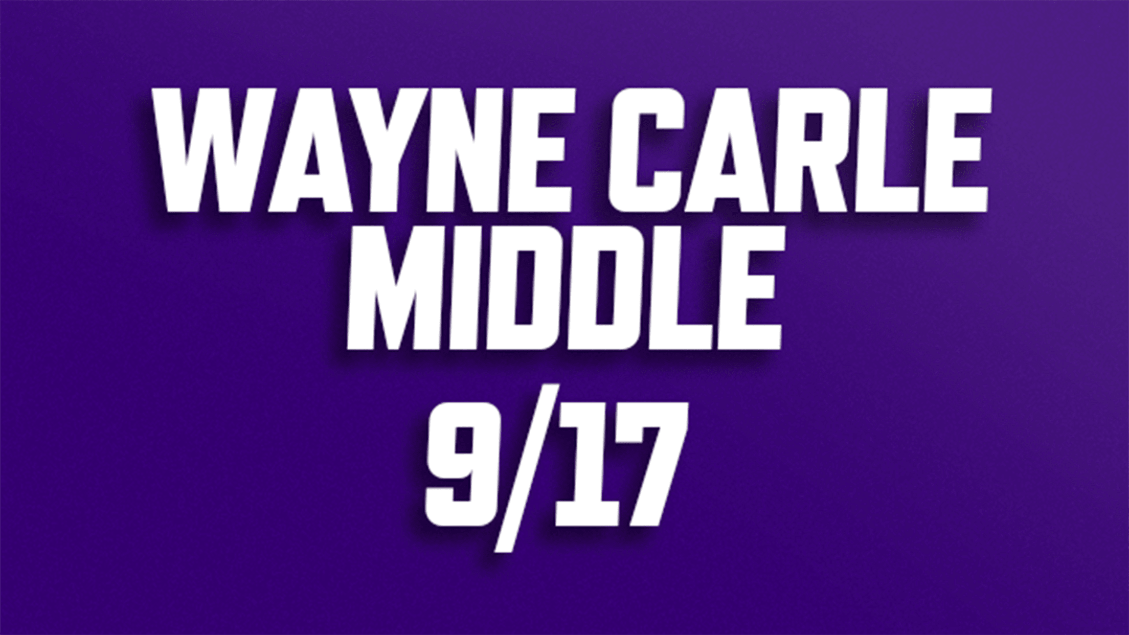 Purchase National Anthem tickets for Wayne Carle Middle School on September 17, 2026