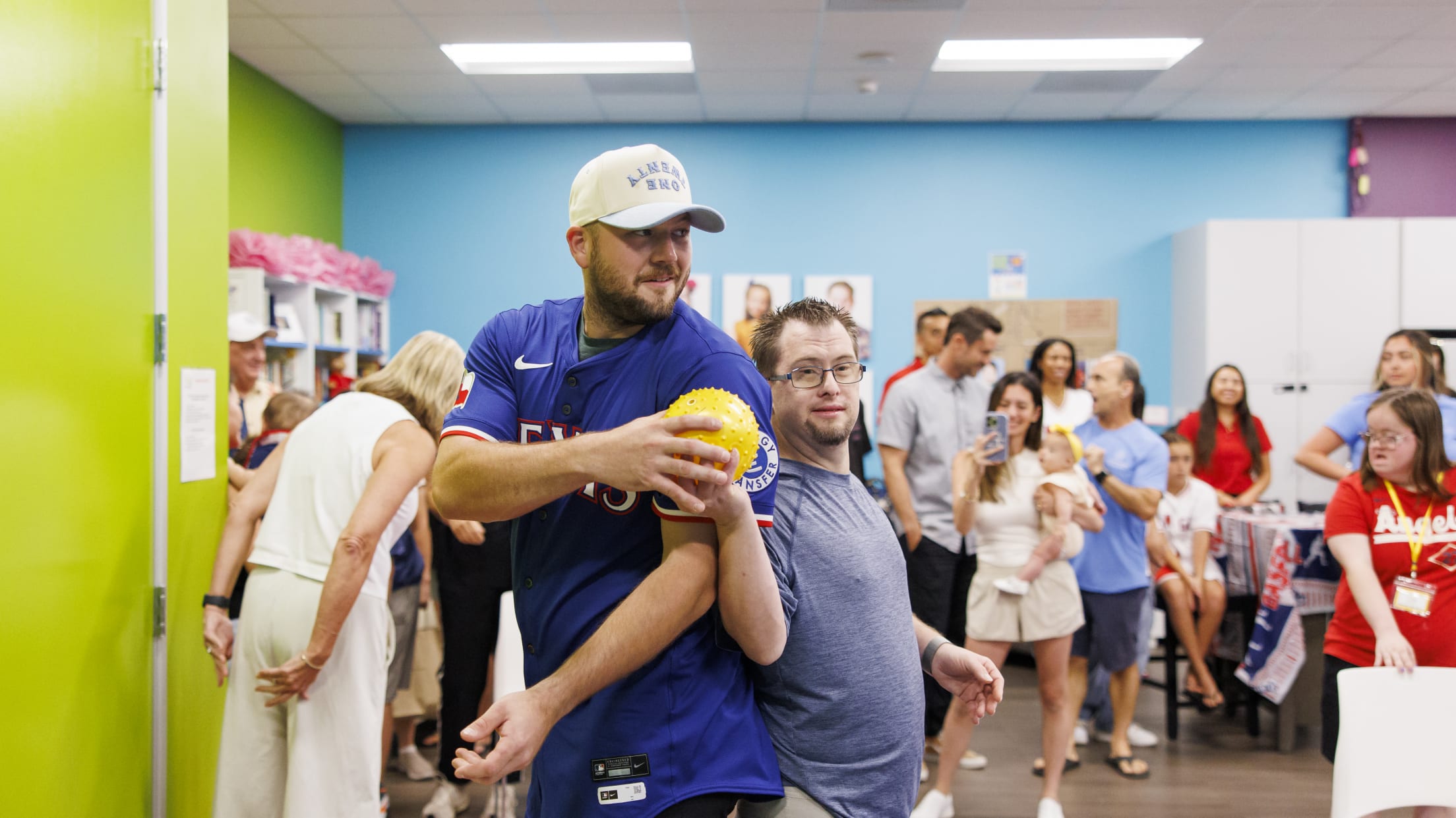 Jake Burger joins in on the fun at Gigi's Playhouse.