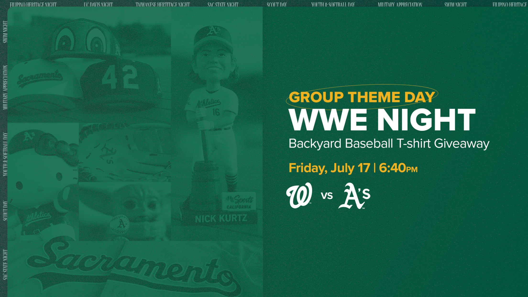 WWE Night: Friday, July 17 at 6:40 pm PT