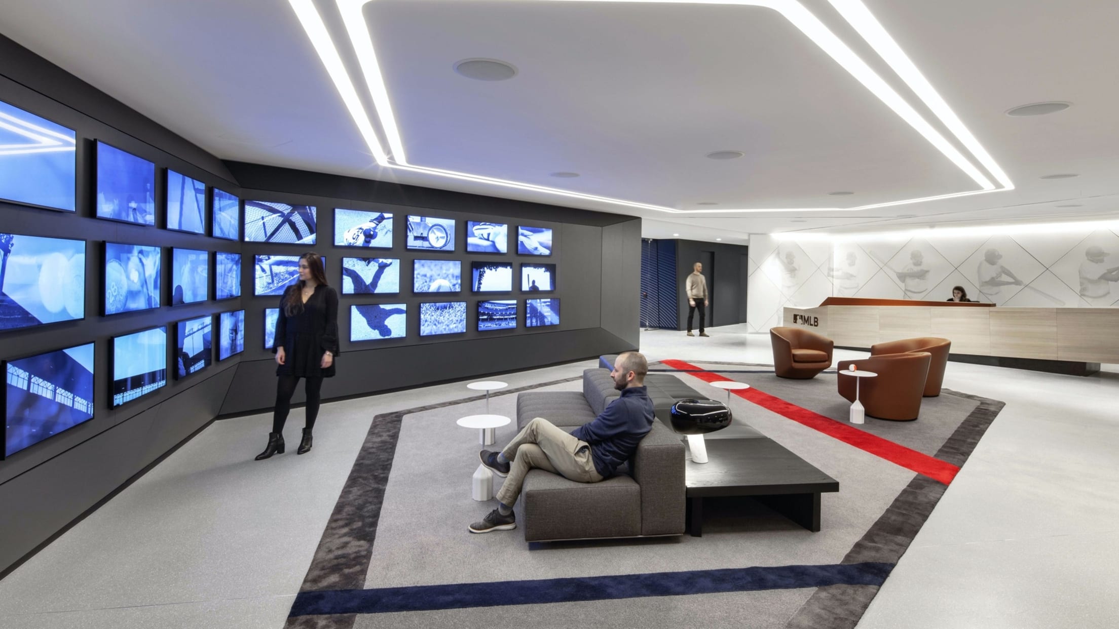 A photo of the Major League Baseball office.