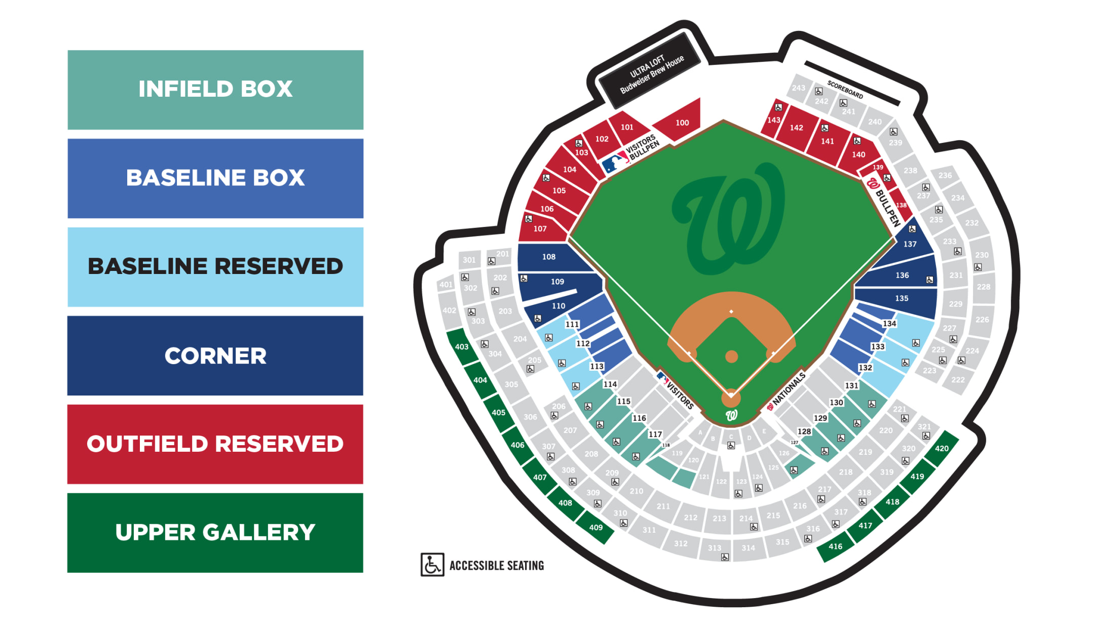 Holiday Packs Seating Chart