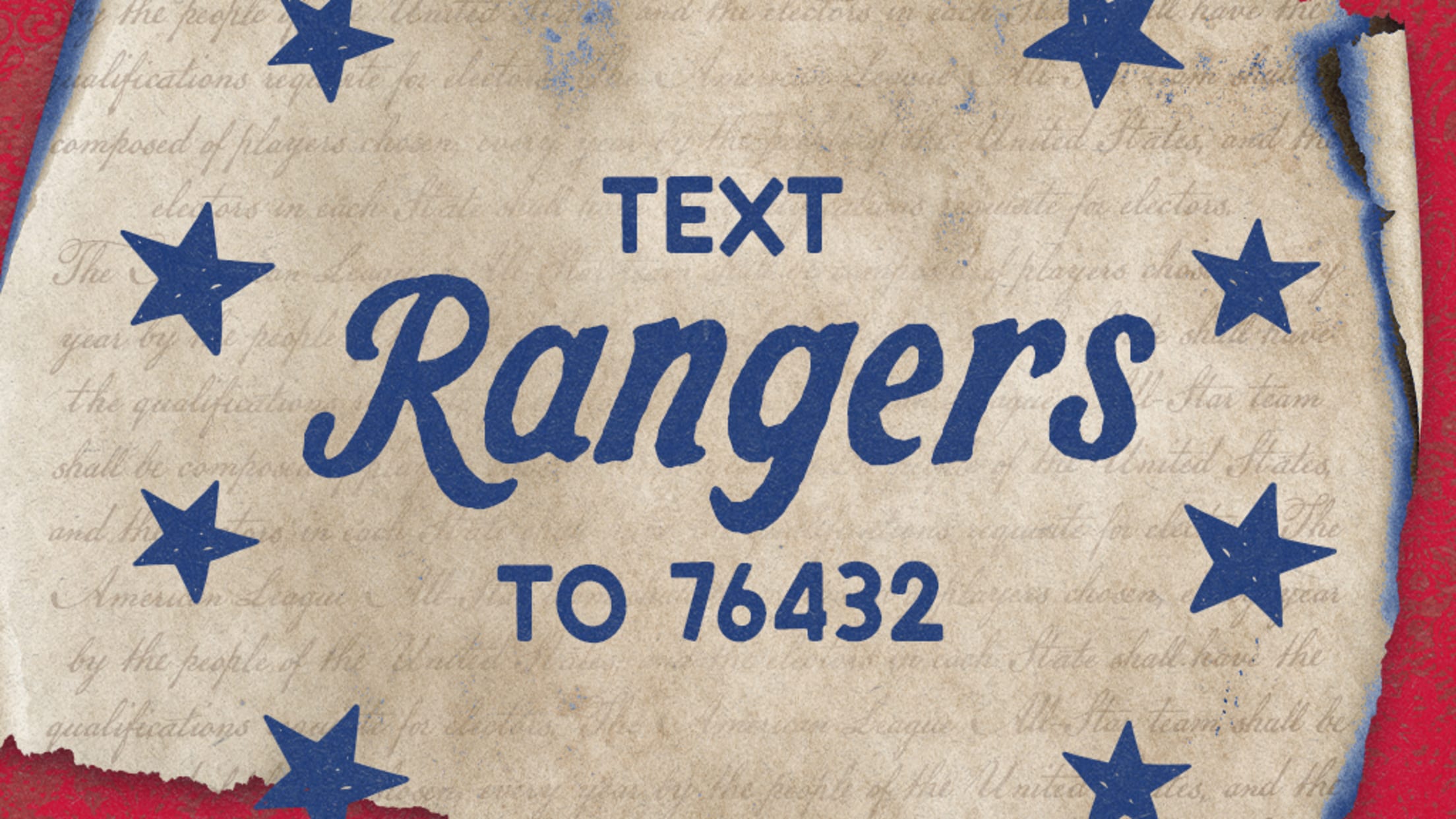 Sign up for news, updates, and ticket information from your Texas Rangers!