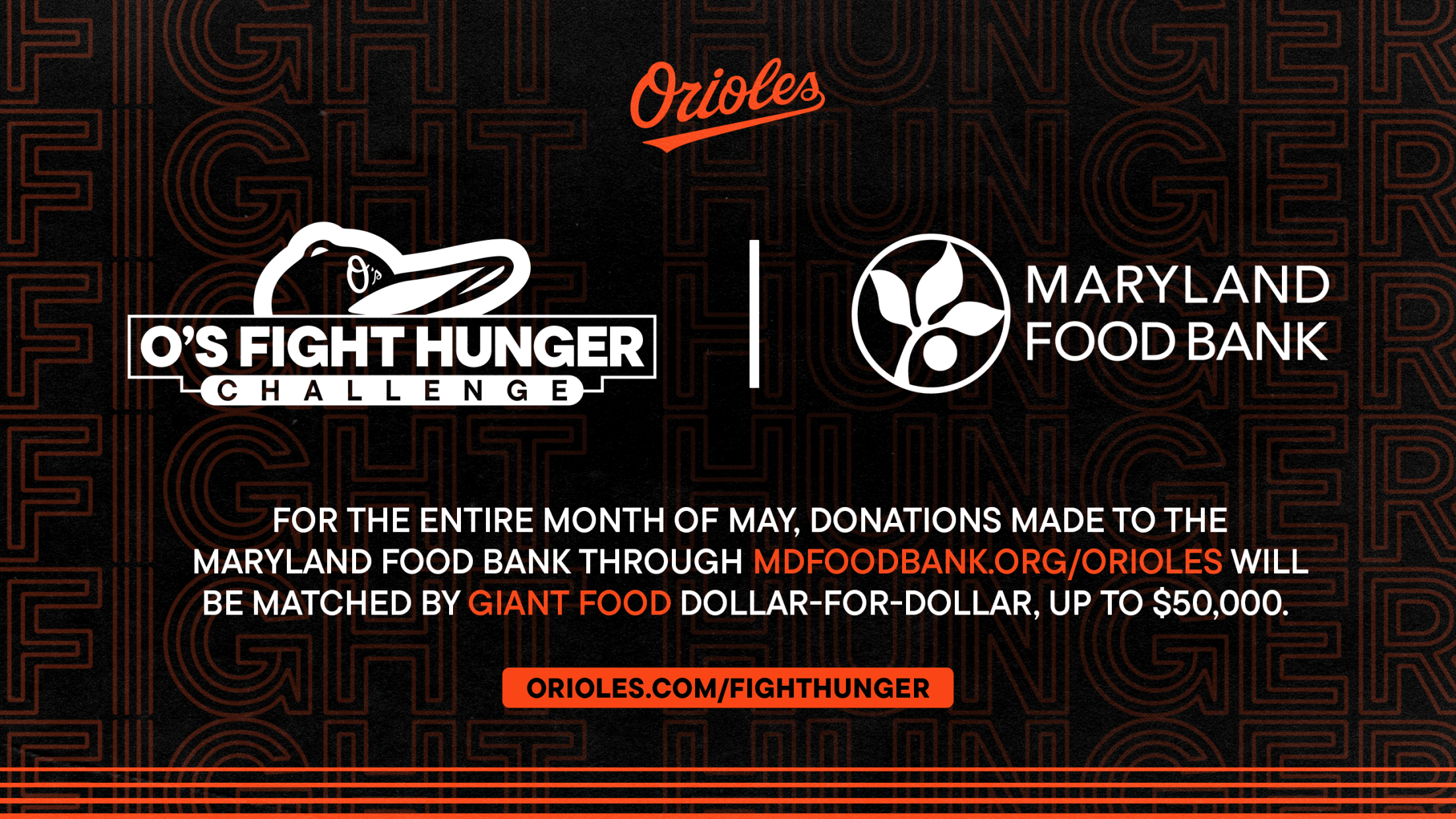 O’s Fight Hunger Challenge