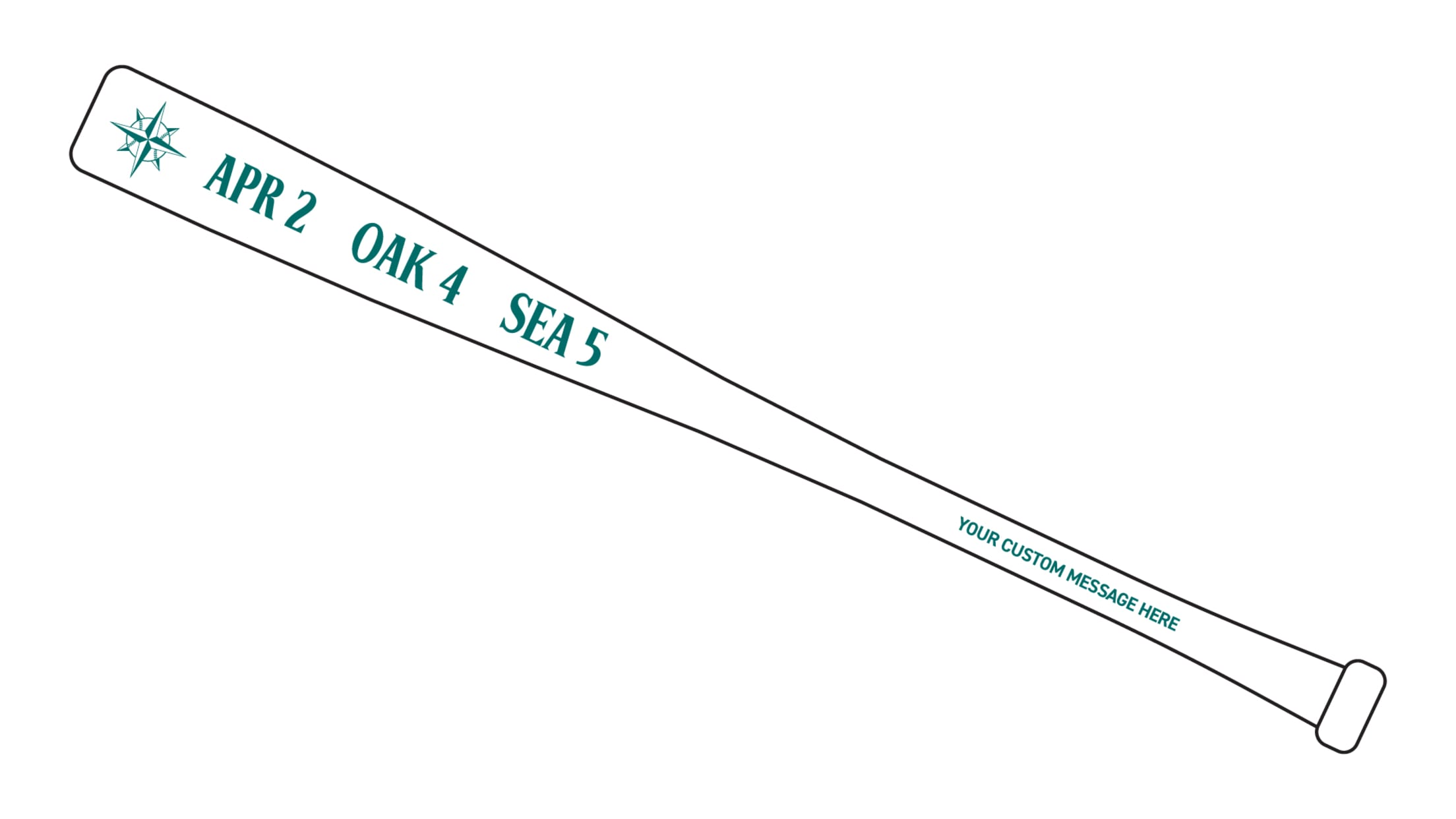 Commemorative bat rendering