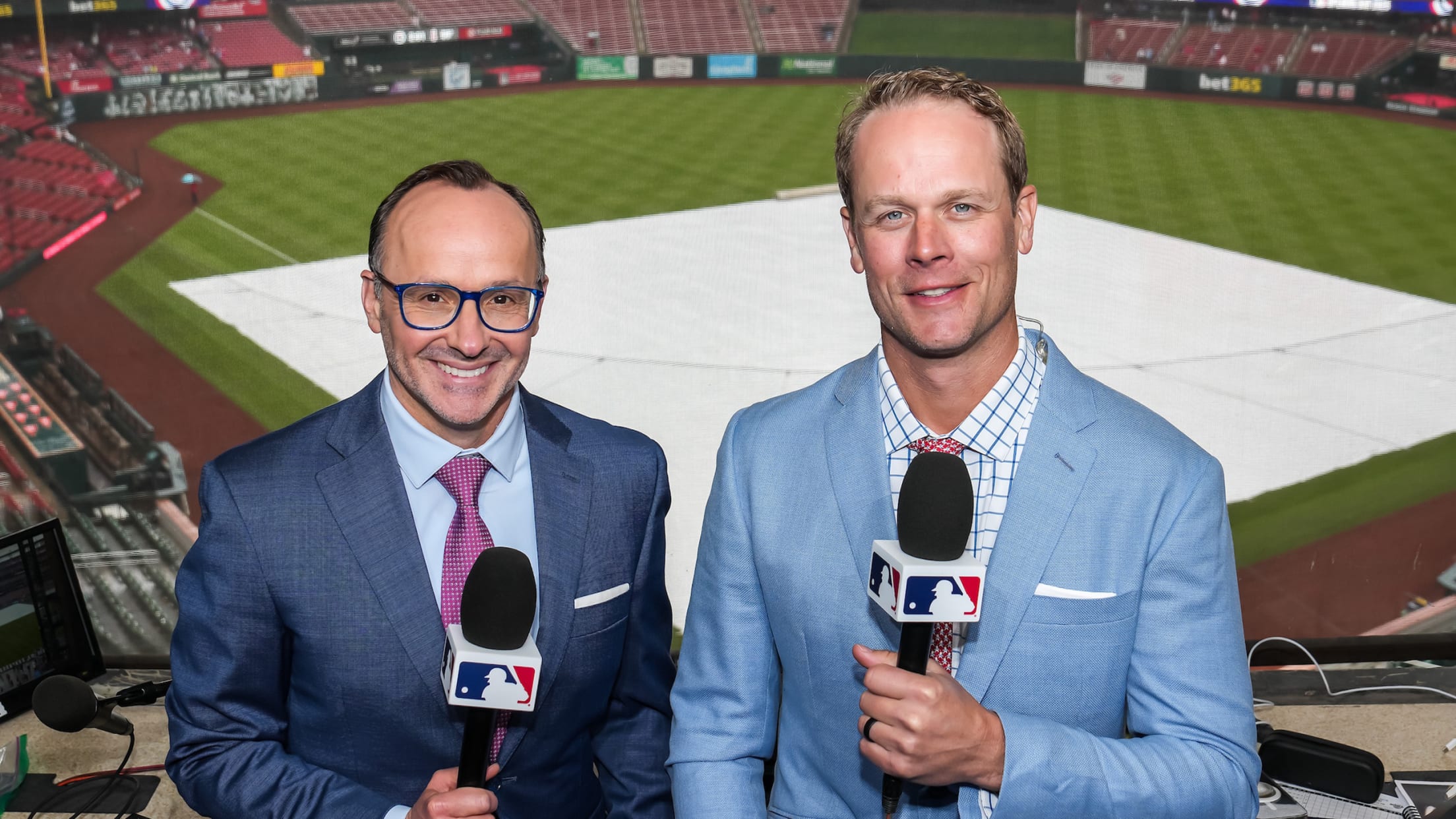 Twins broadcasters at Target Field