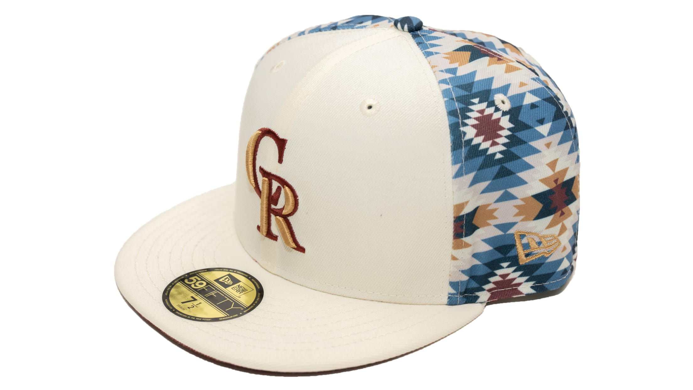 For the month of September New Era cap of the month features The Colorado Rockies 59FIFTY Fitted Cap with an exclusive Aztec pattern