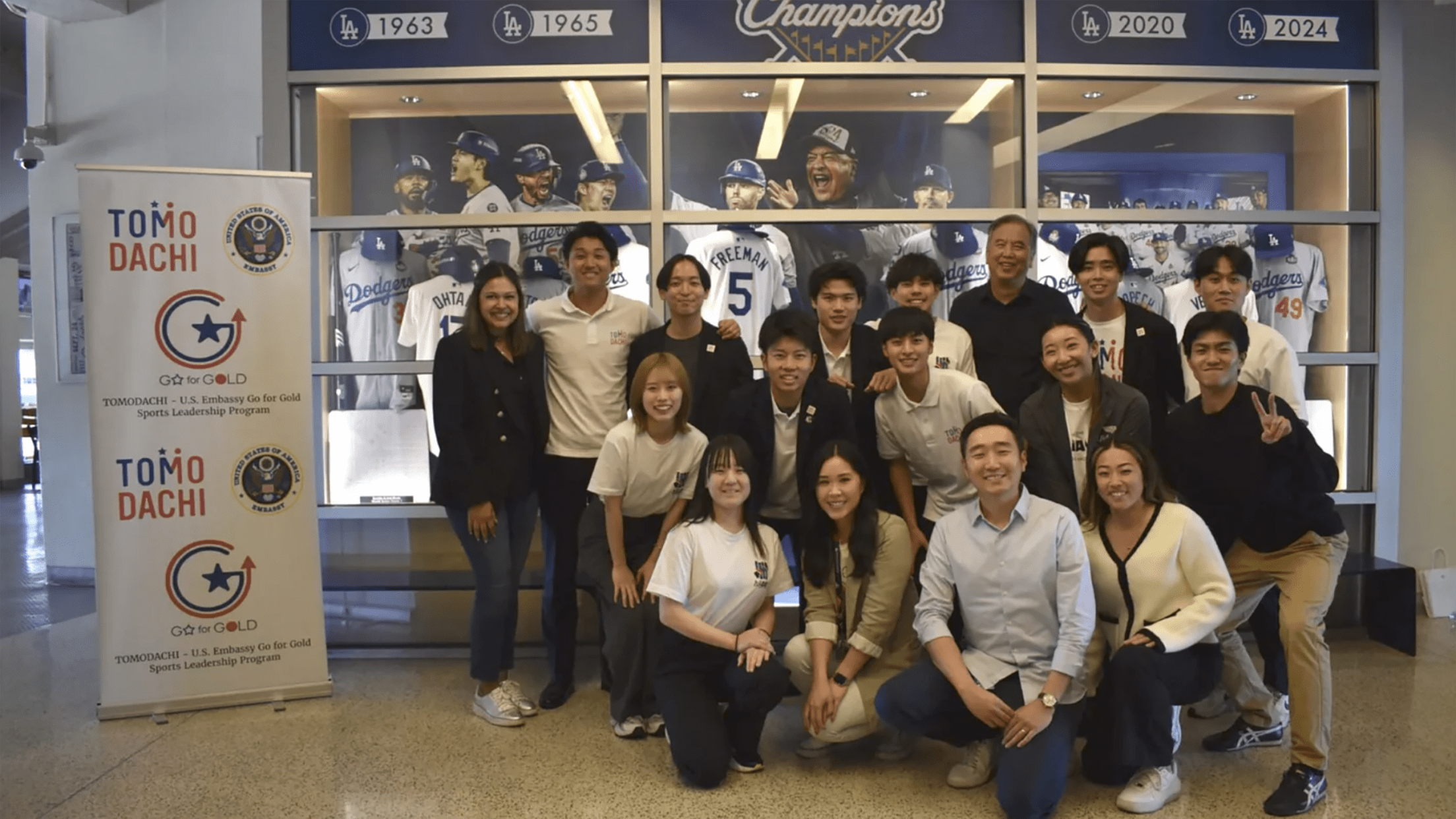 U.S. Embassy ‘Go for Gold’ leadership program visits Dodger Stadium