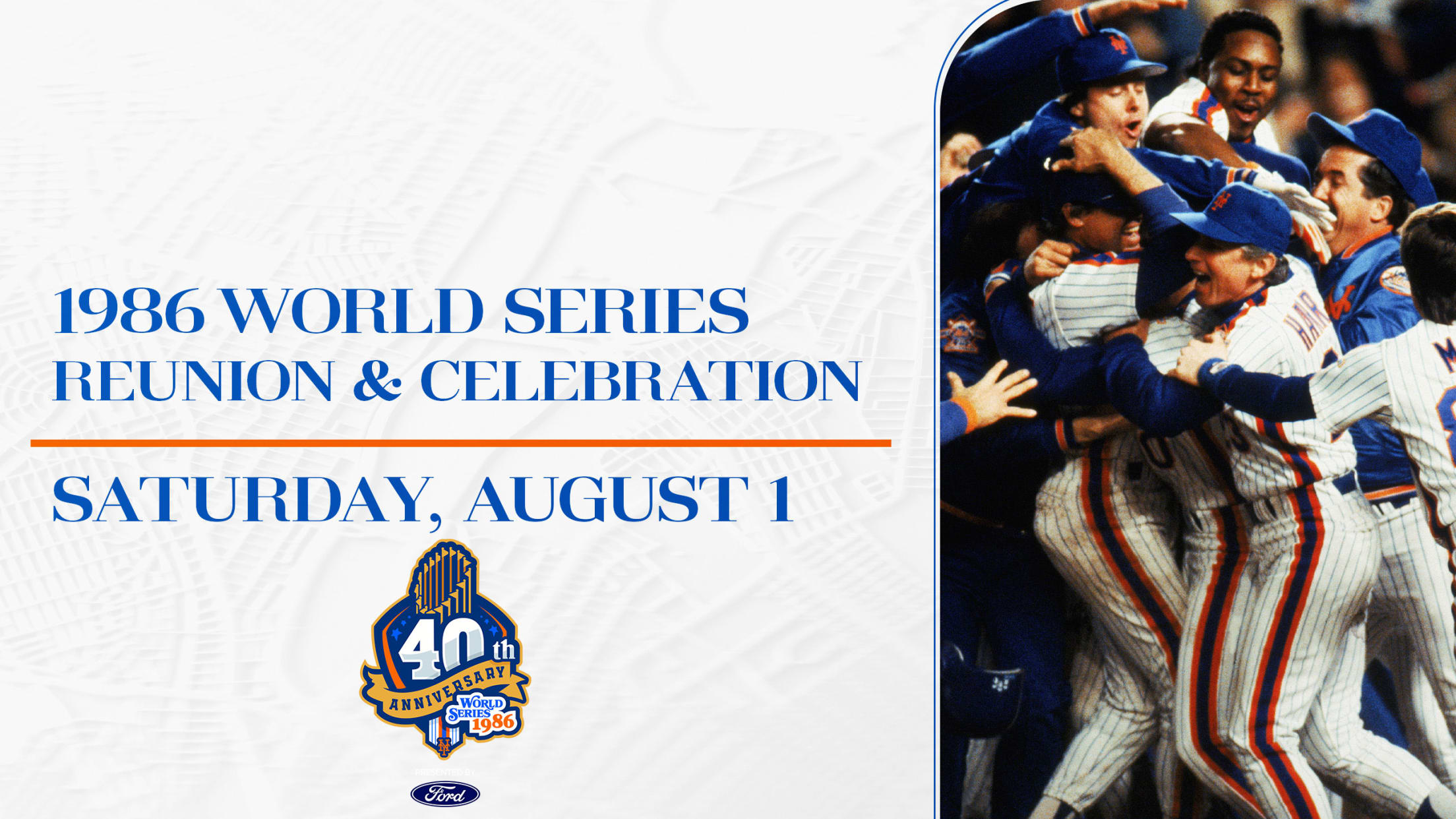1986 World Series Reunion & Celebration Saturday, August 1
