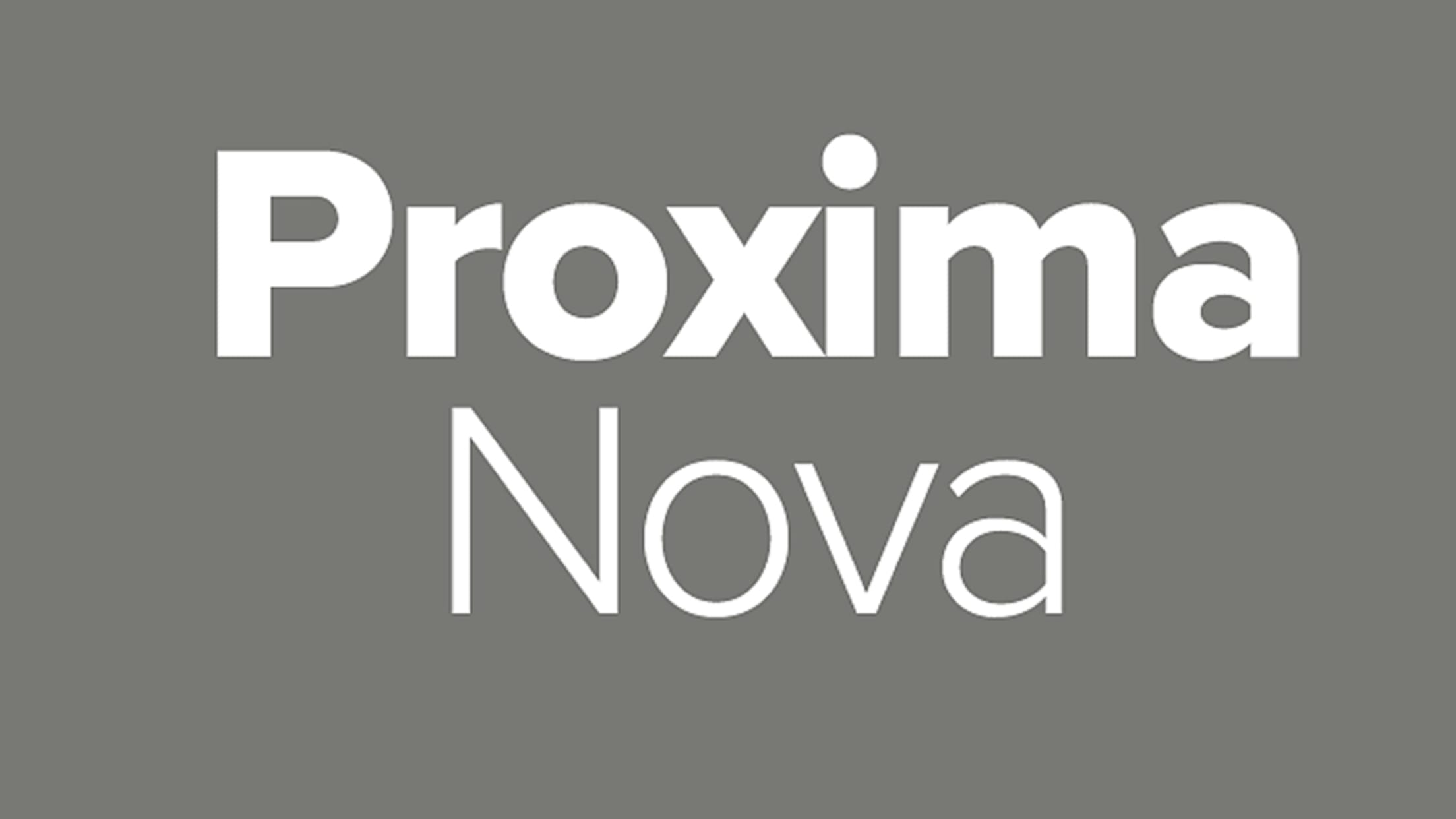 Athletics Brand Guide: Proxima Nova Font