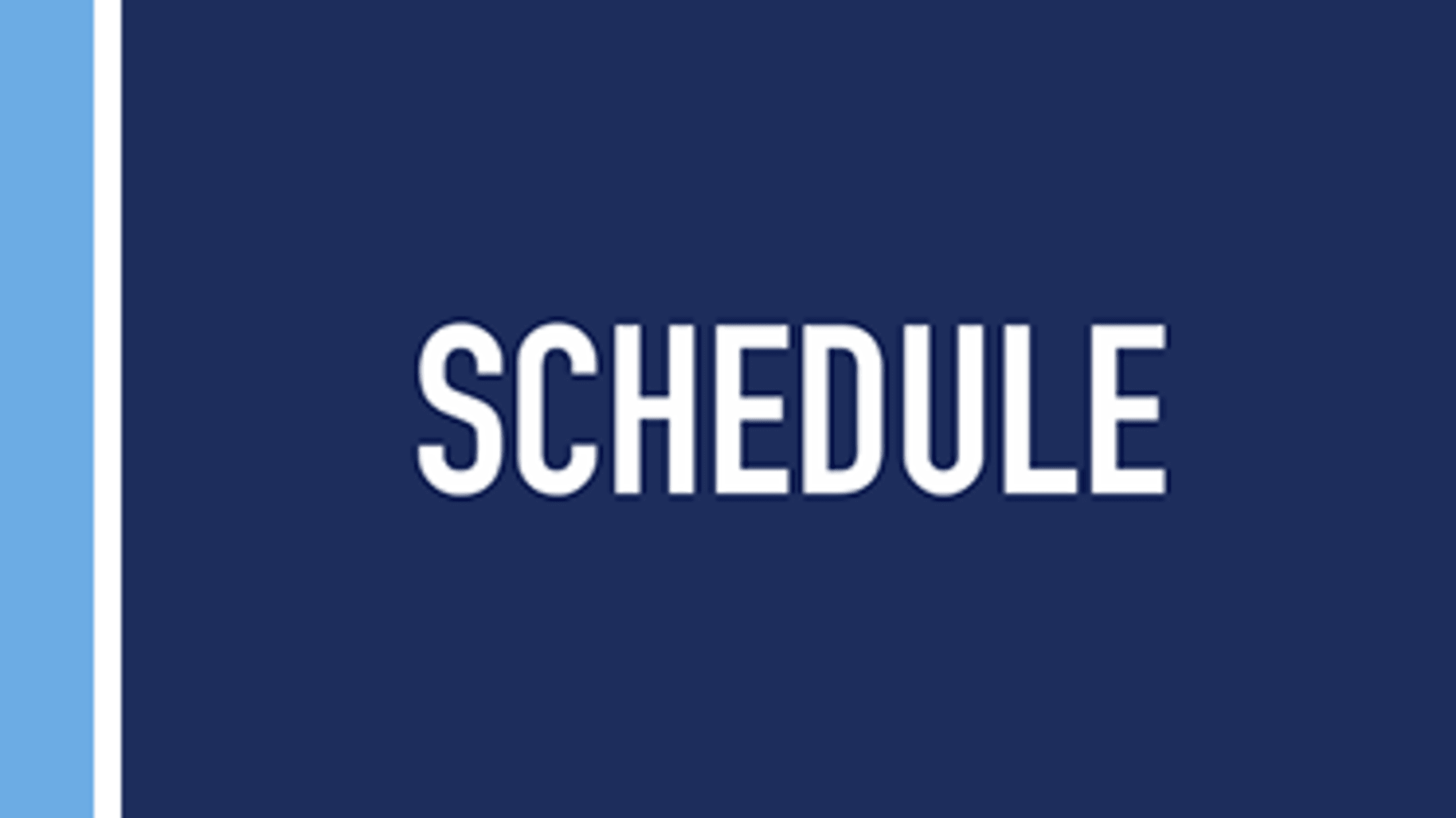 Schedule