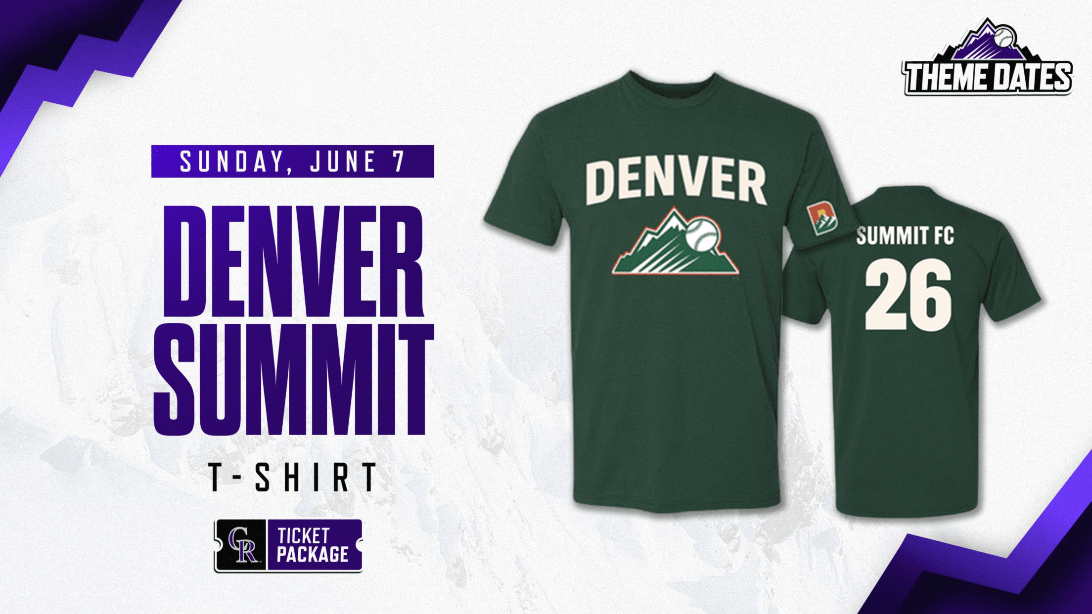 Denver Summit Ticket Package on Sunday, June 7
