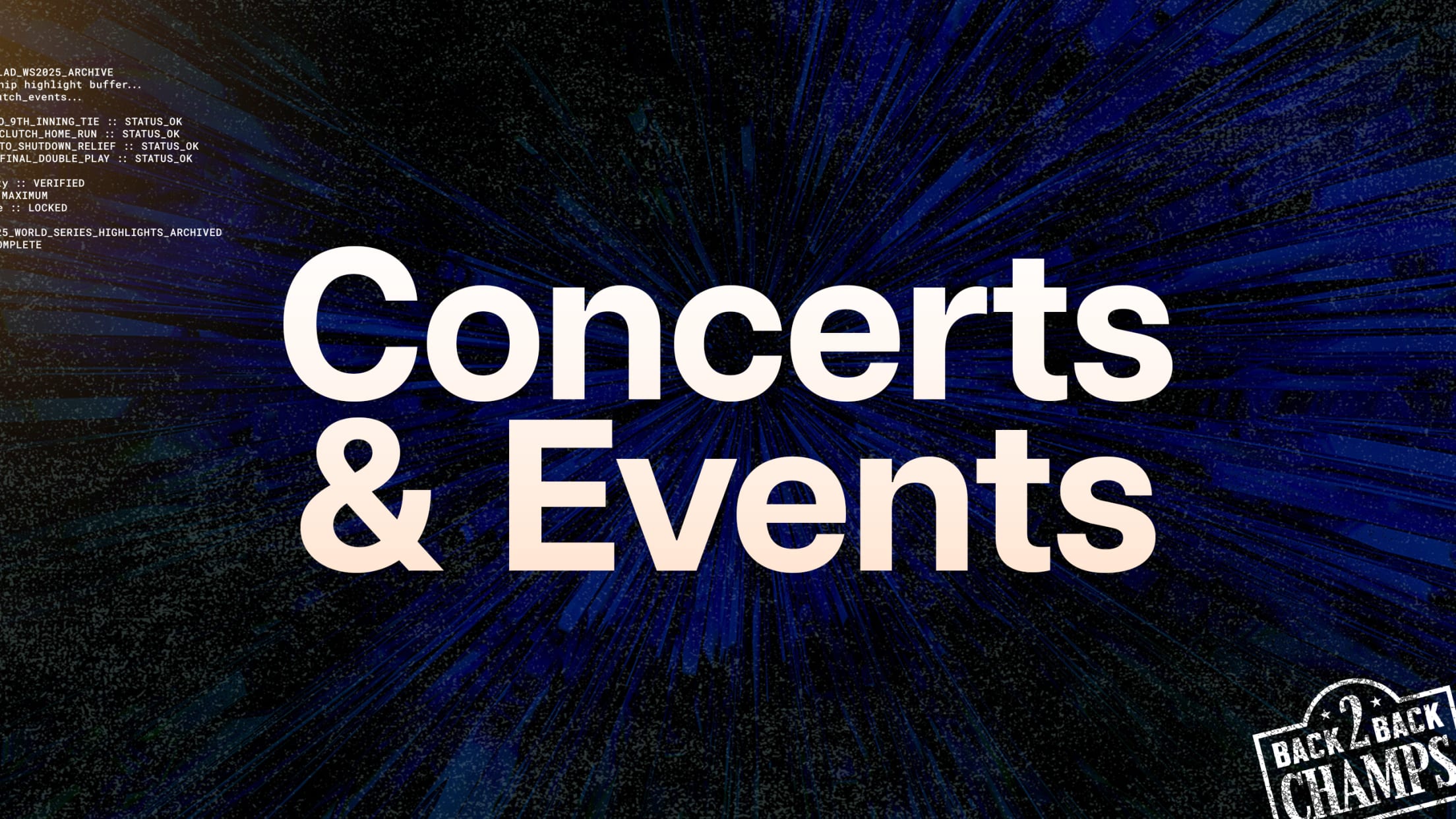Concerts & Events