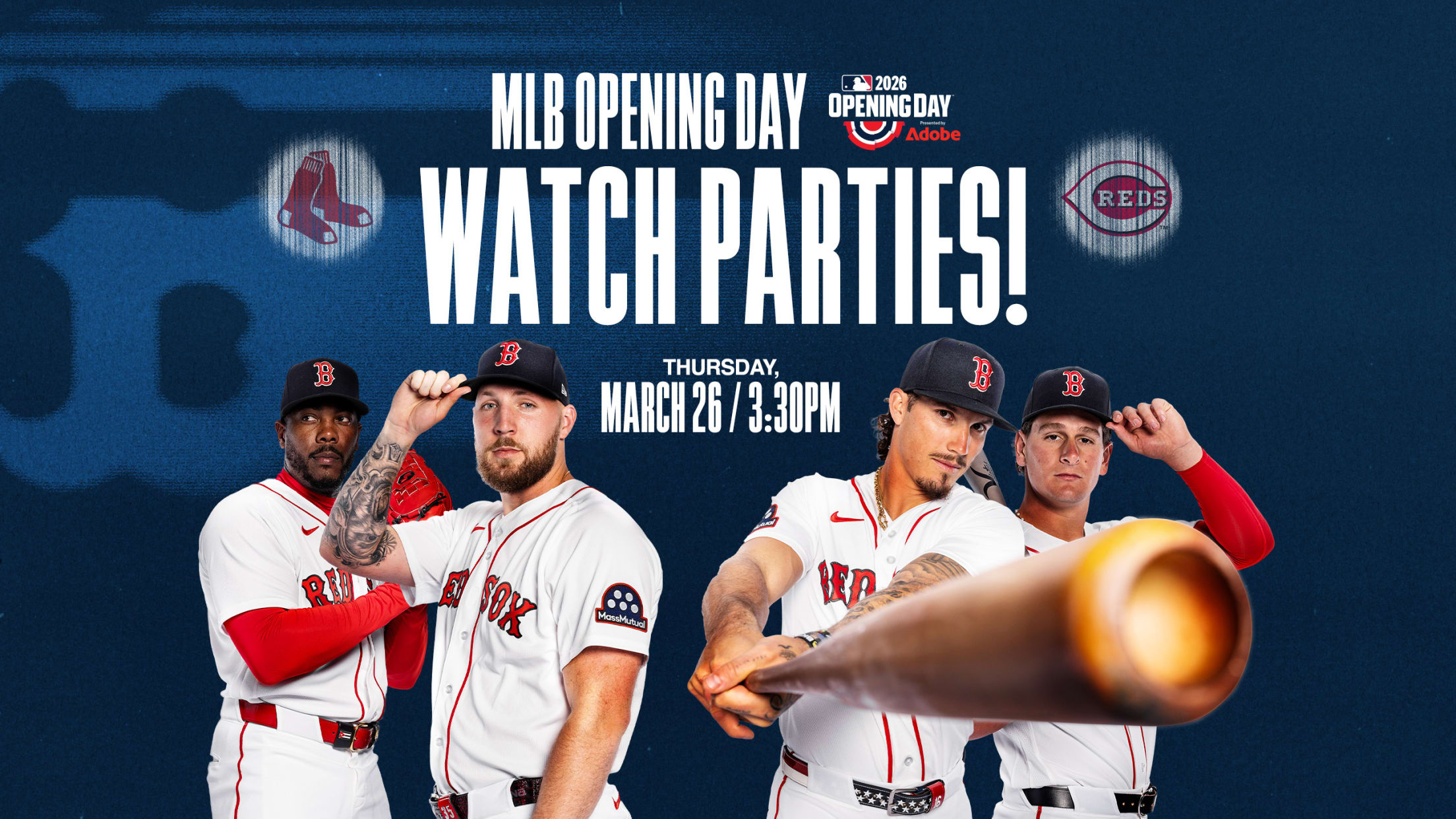 MLB Opening Day Watch Parties! Thursday, March 26, 2026 at 3:30 PM.