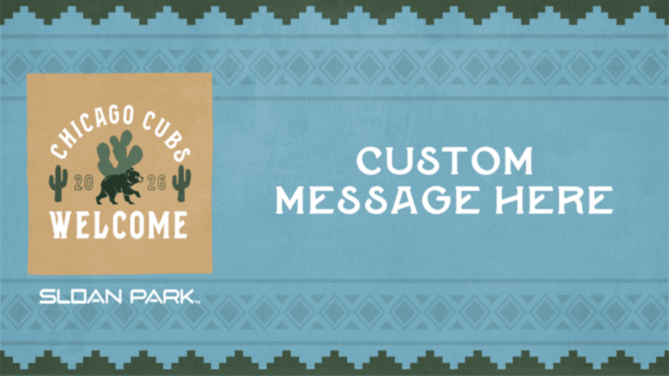 Sloan Park Video Board Messages