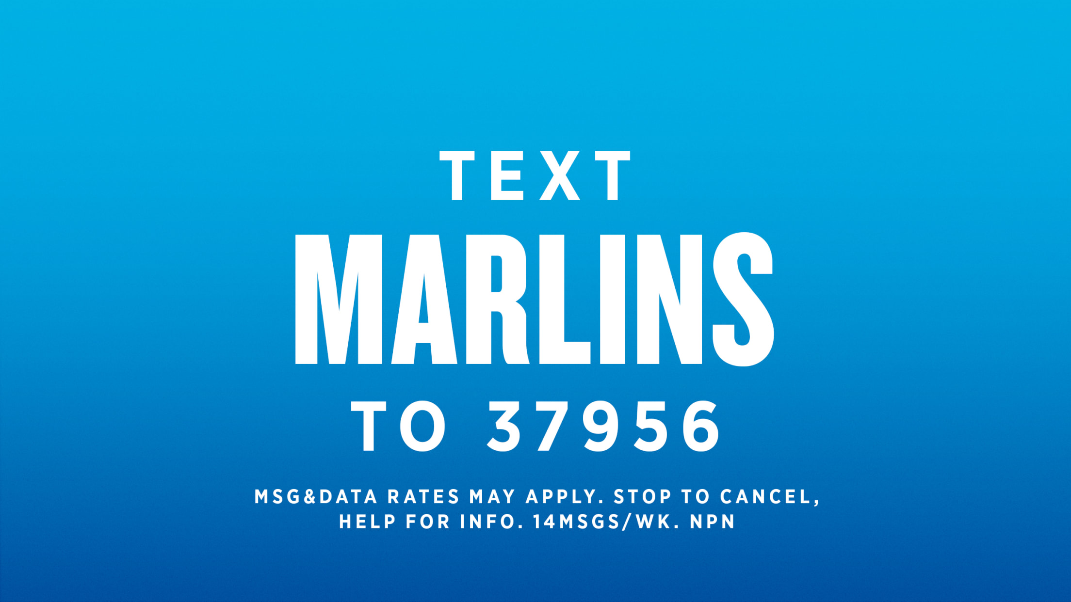 Text MARLINS to 37956