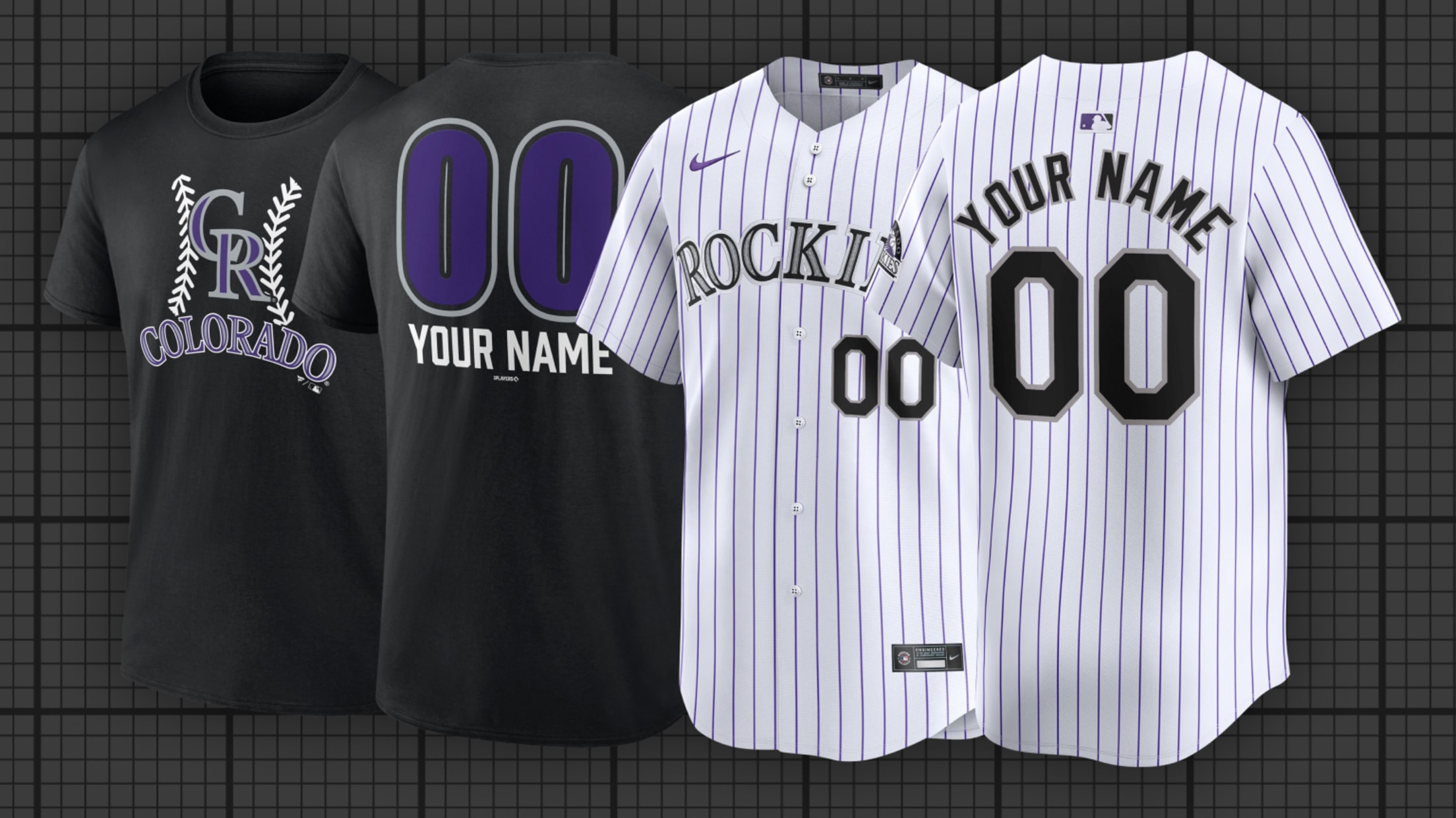 Colorado Rockies customs, featuring custom jerseys and shirts